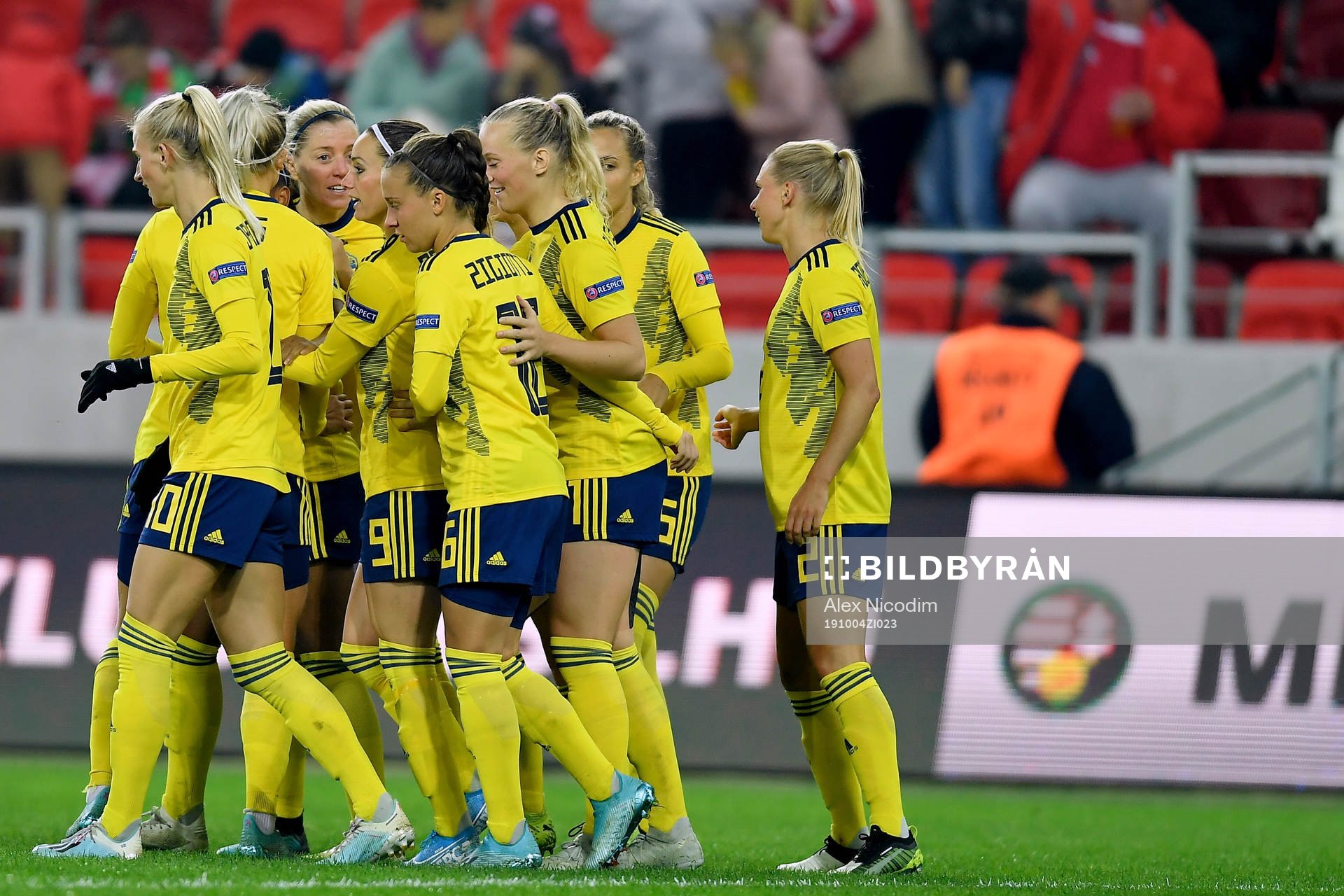 Magdalena Ericsson, Jonna Andresson and Madelen Janogy of