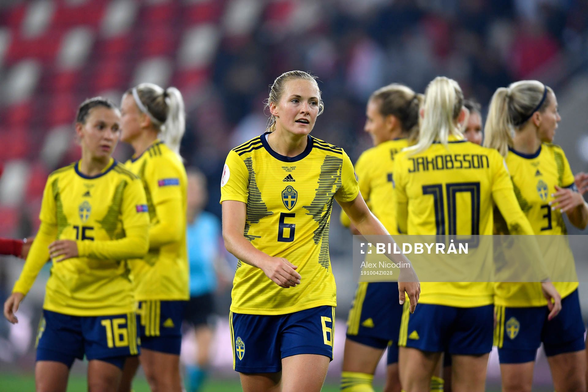 Magdalena Ericsson of Sweden celebrates