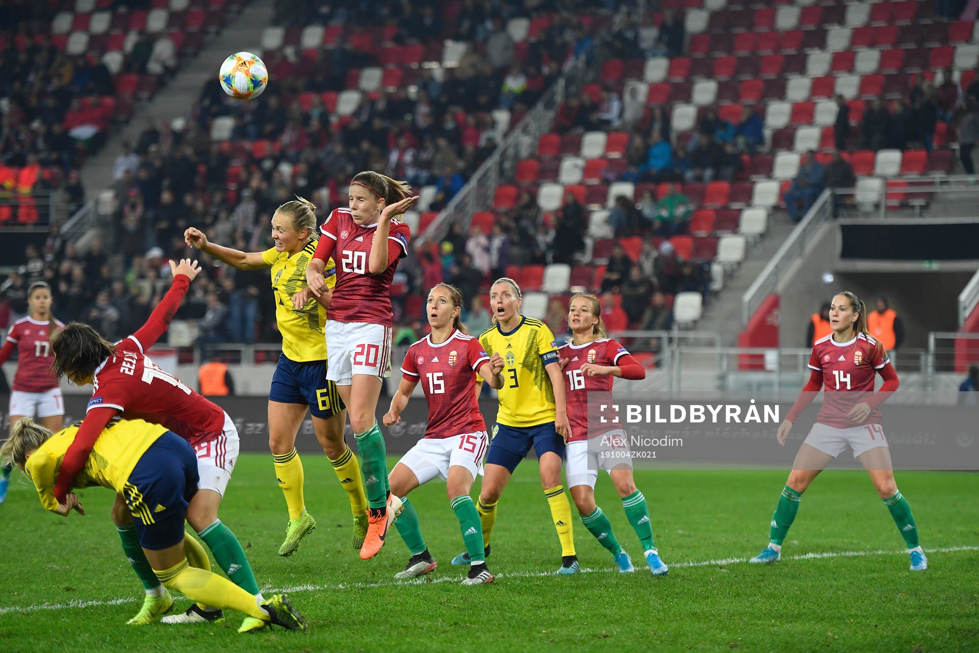 Magdalena Ericsson of Sweden vies against Lilla Turanyi of
