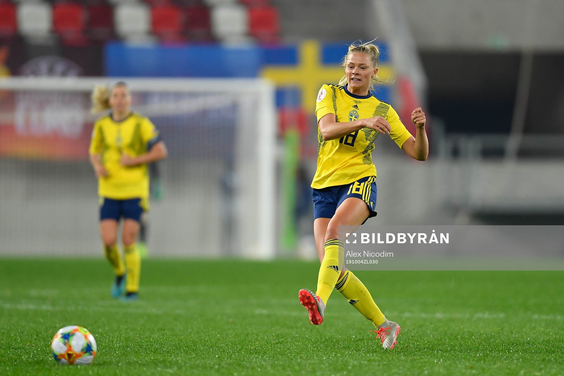 Fridolina Rolfo of Sweden reacts