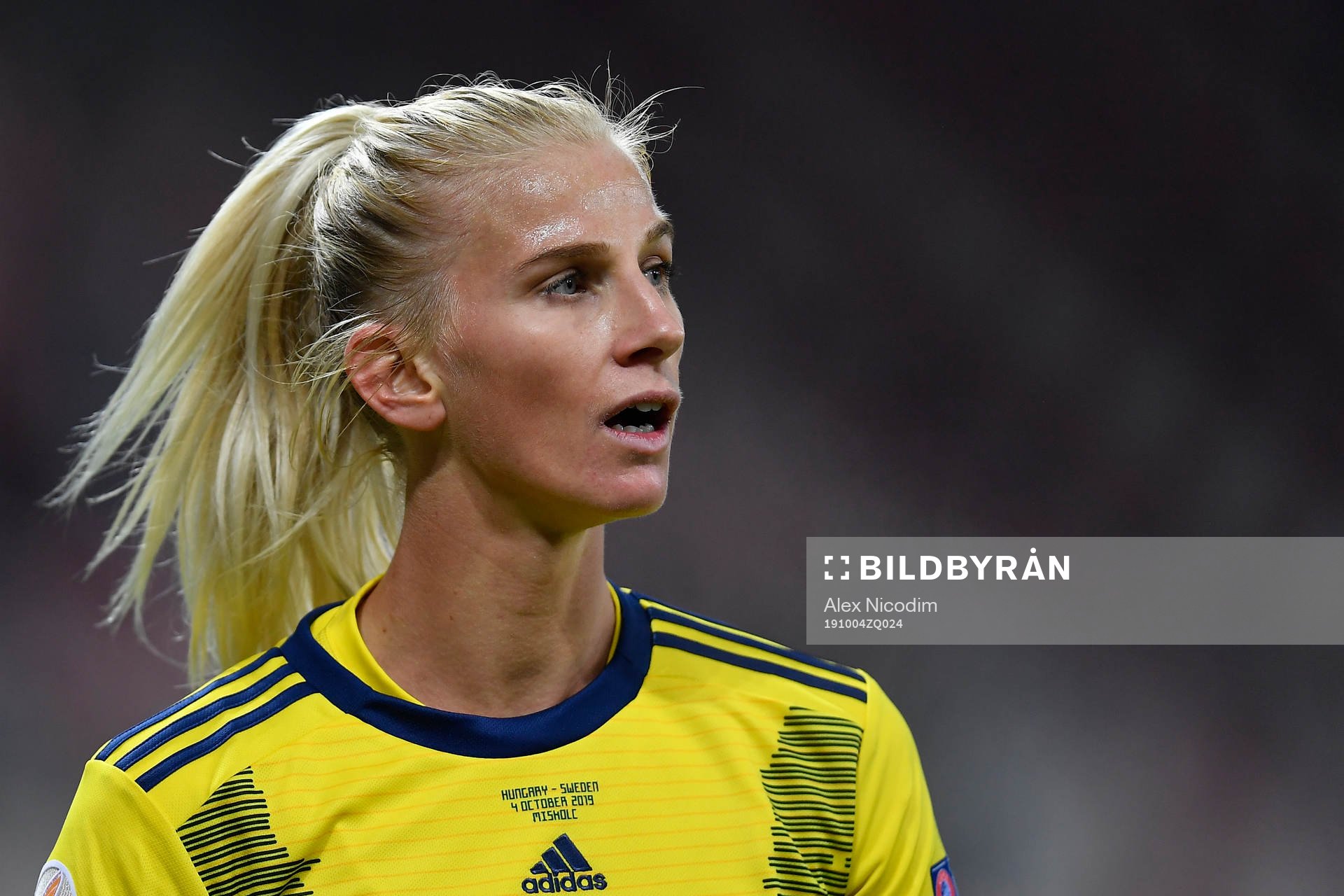 Sofia Jakobsson of Sweden reacts
