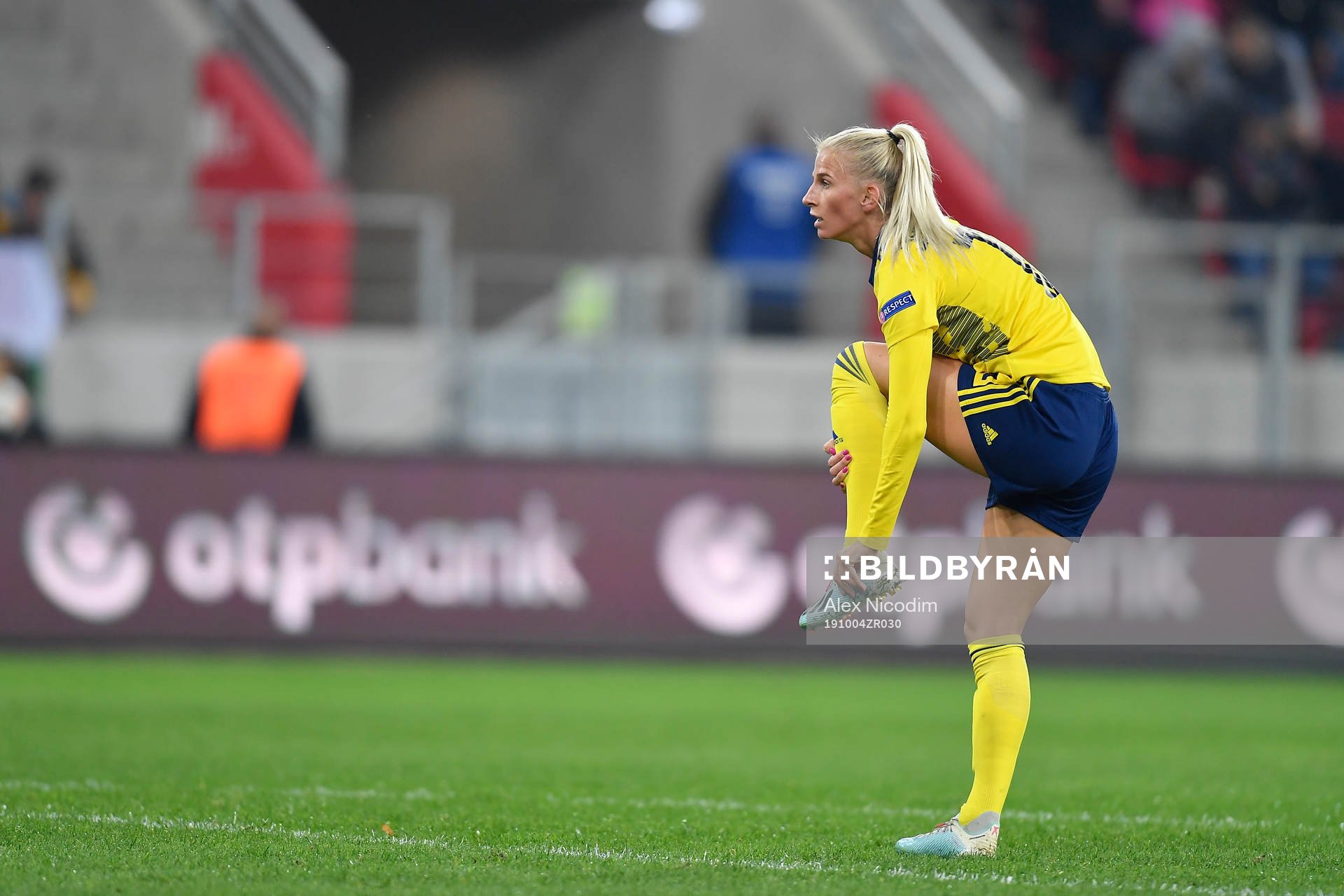 Sofia Jakobsson of Sweden reacts