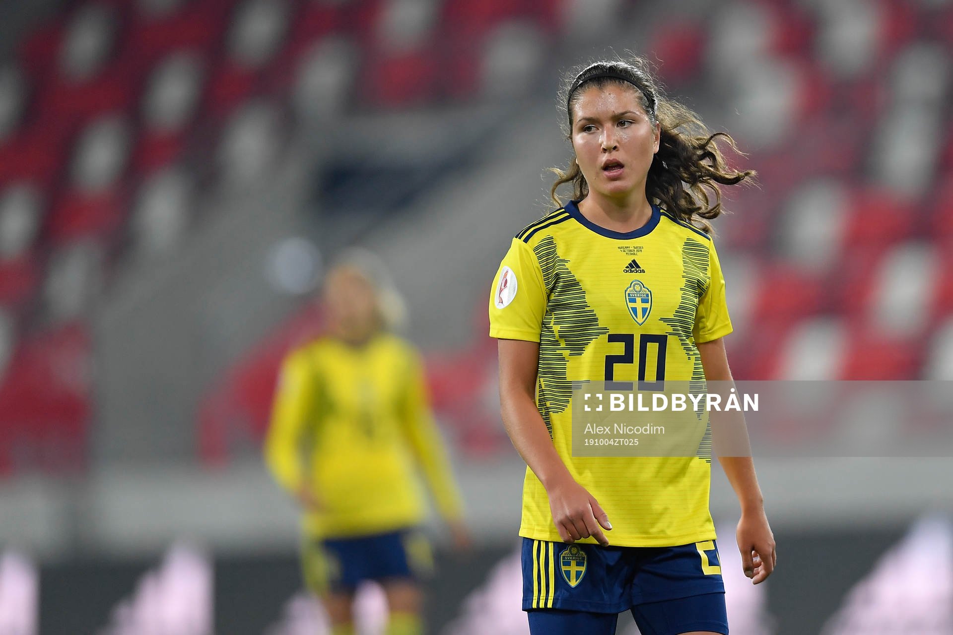 Loreta Kullashi of Sweden reacts