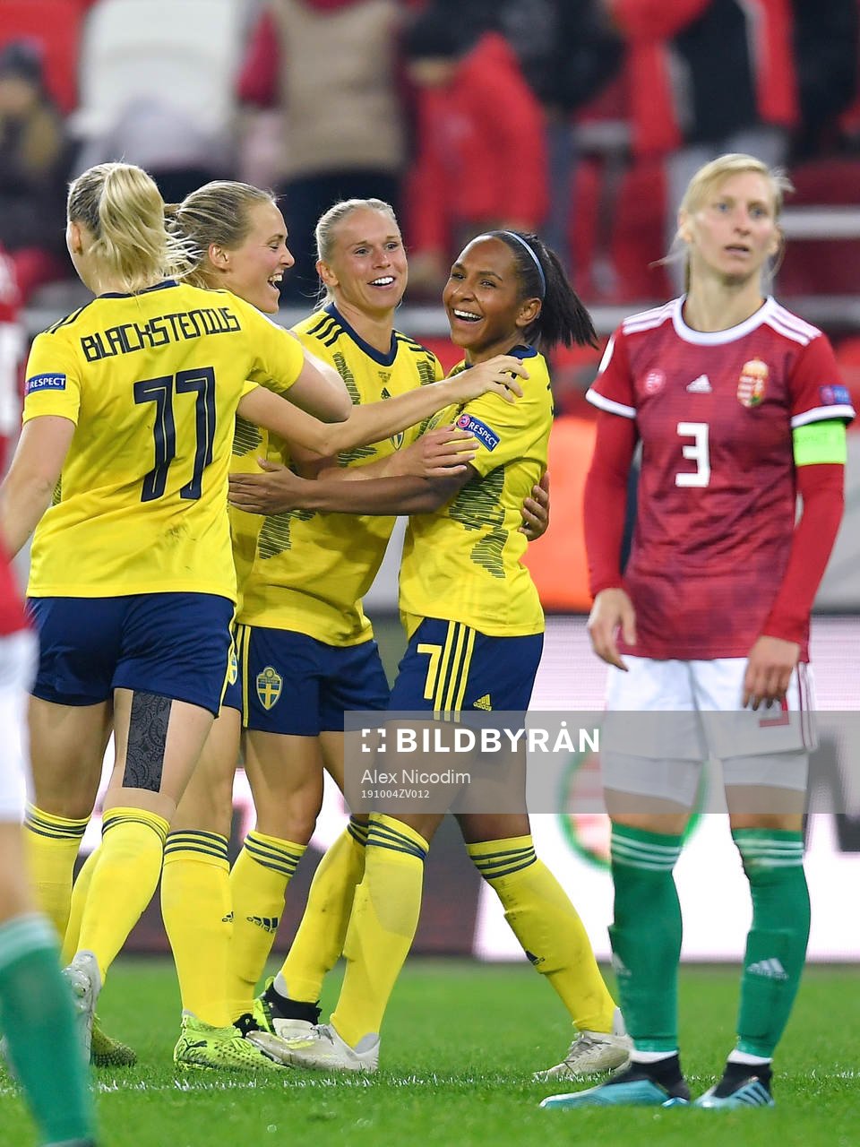 Stina Blackstenius, Magdalena Eriksson, Jonna Andersson and