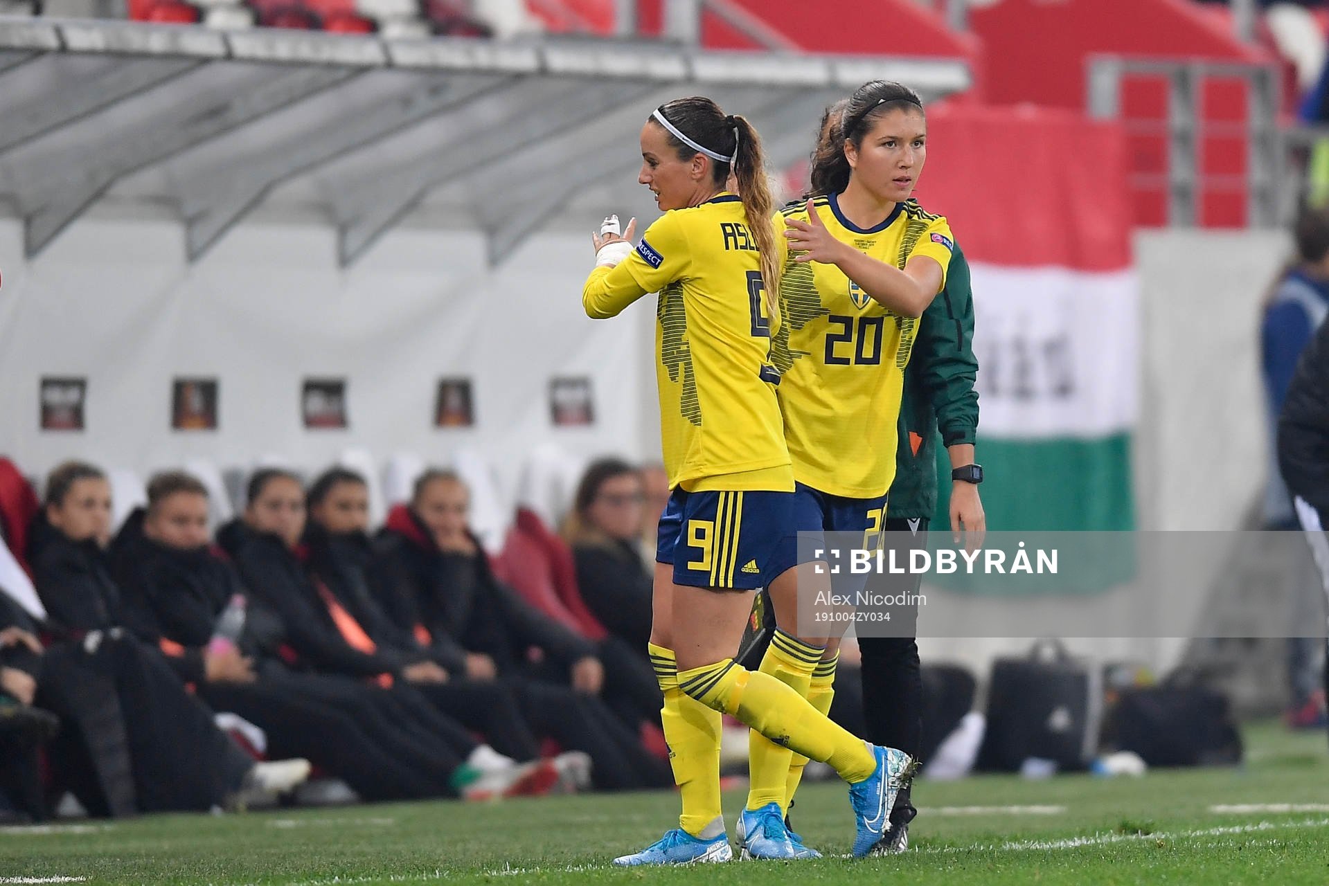 Loreta Kullashi of Sweden substitutes Kosovare Asllani of