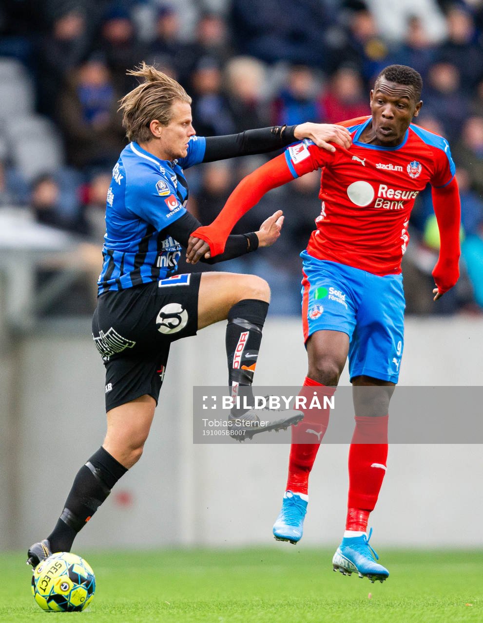 Sirius Tim Björkström och Helsingborgs Alhaji Gero