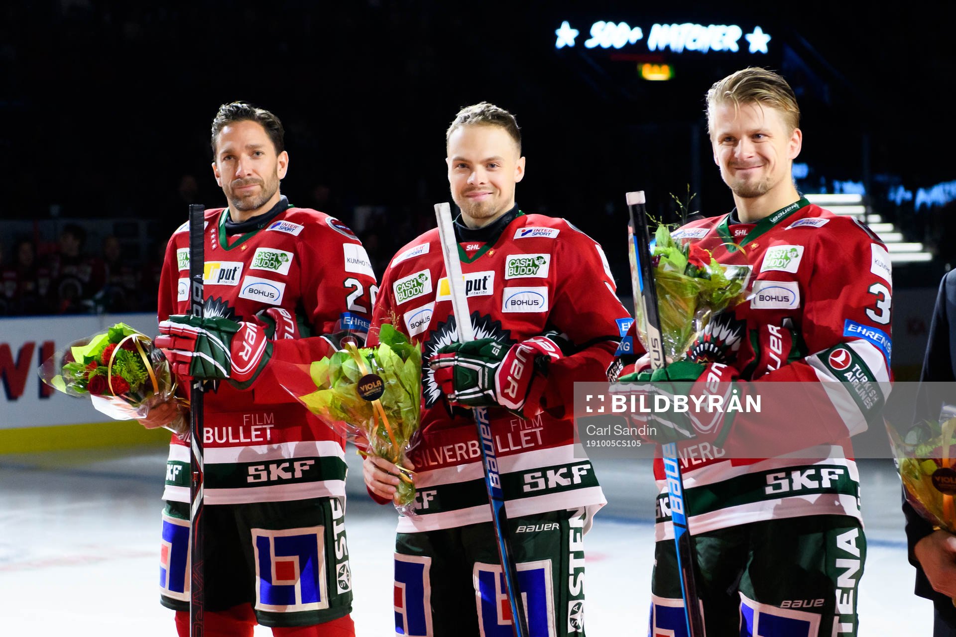 Frölundas Joel Lundqvist, Mats Rosseli Olsen och Nicklas