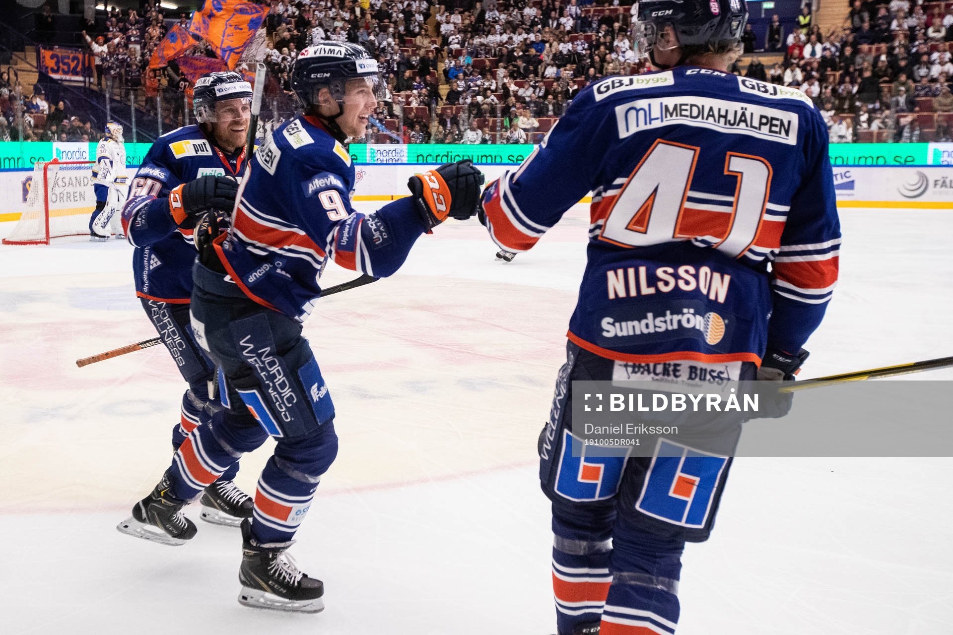 Växjös Marcus Davidsson jublar