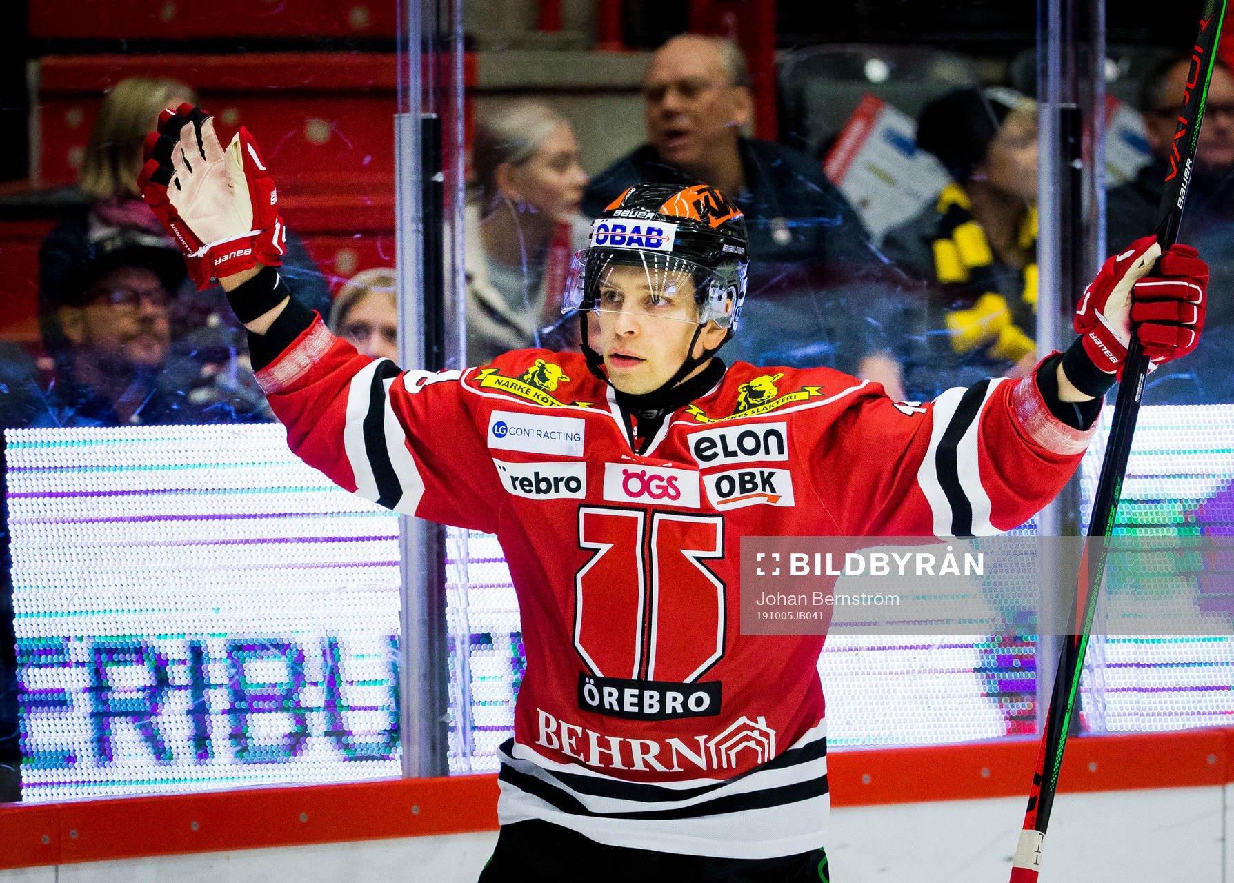 Örebros Sakari Salminen gör 3-0 och jublar