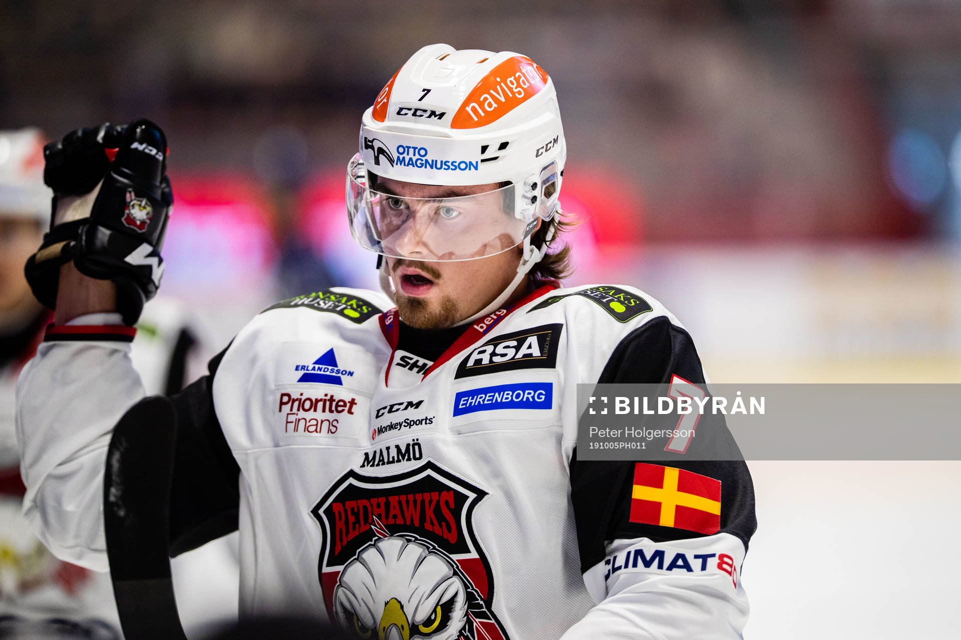 Malmö Redhawks Marcus Björk jublar