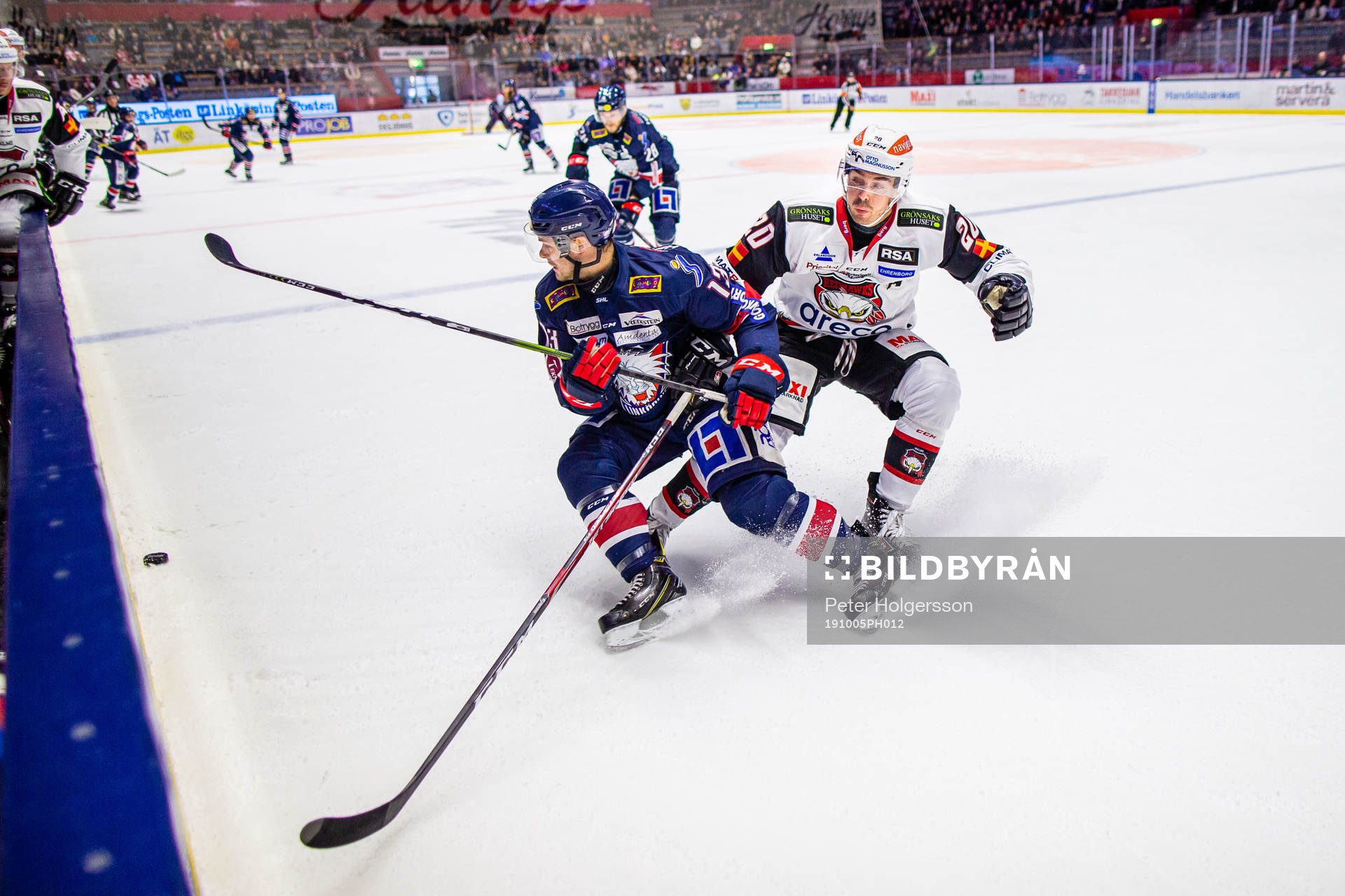 Linköpings Andrew Gordon och Malmö Redhawks Henrik Hetta