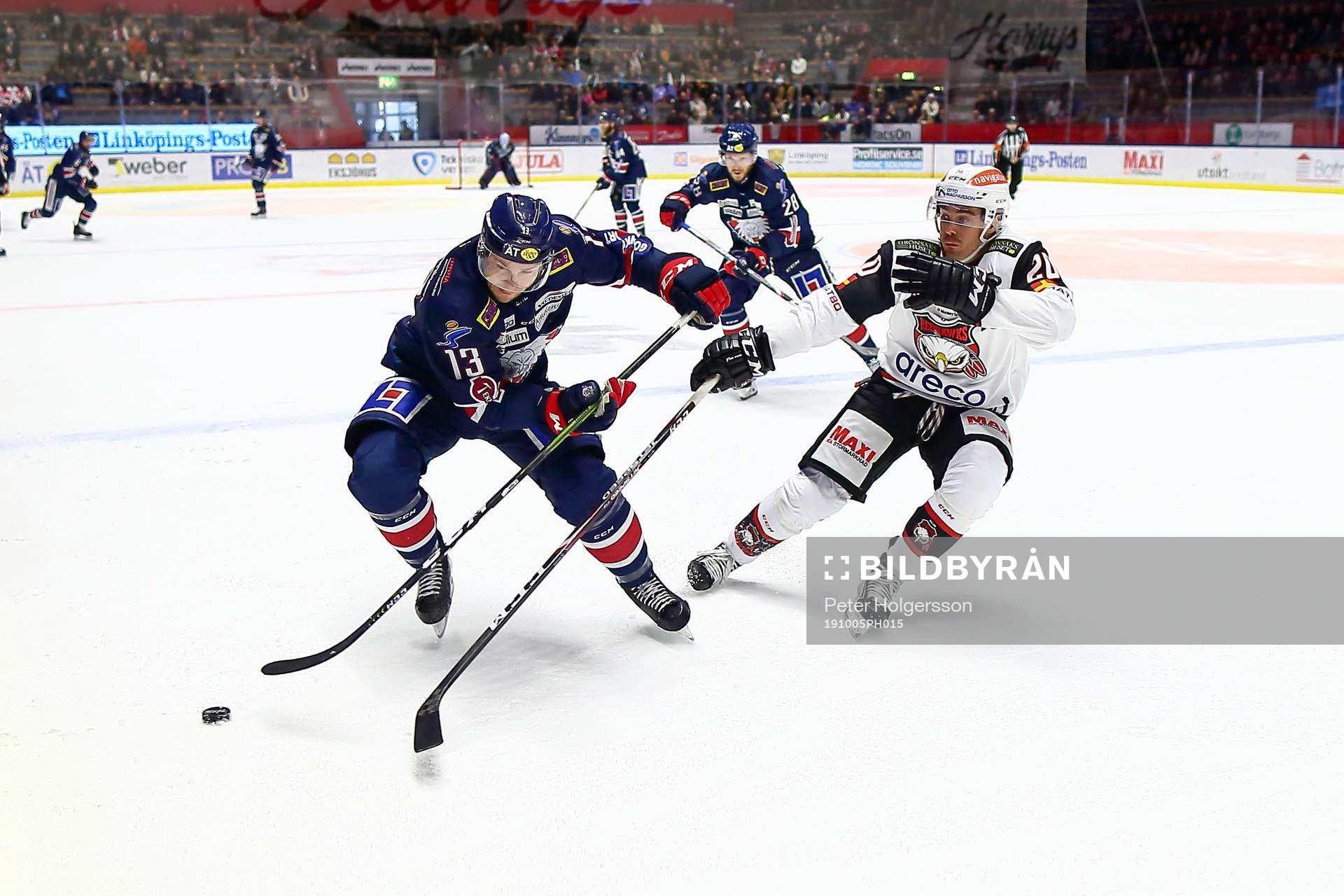 Linköpings Andrew Gordon och Malmö Redhawks Henrik Hetta