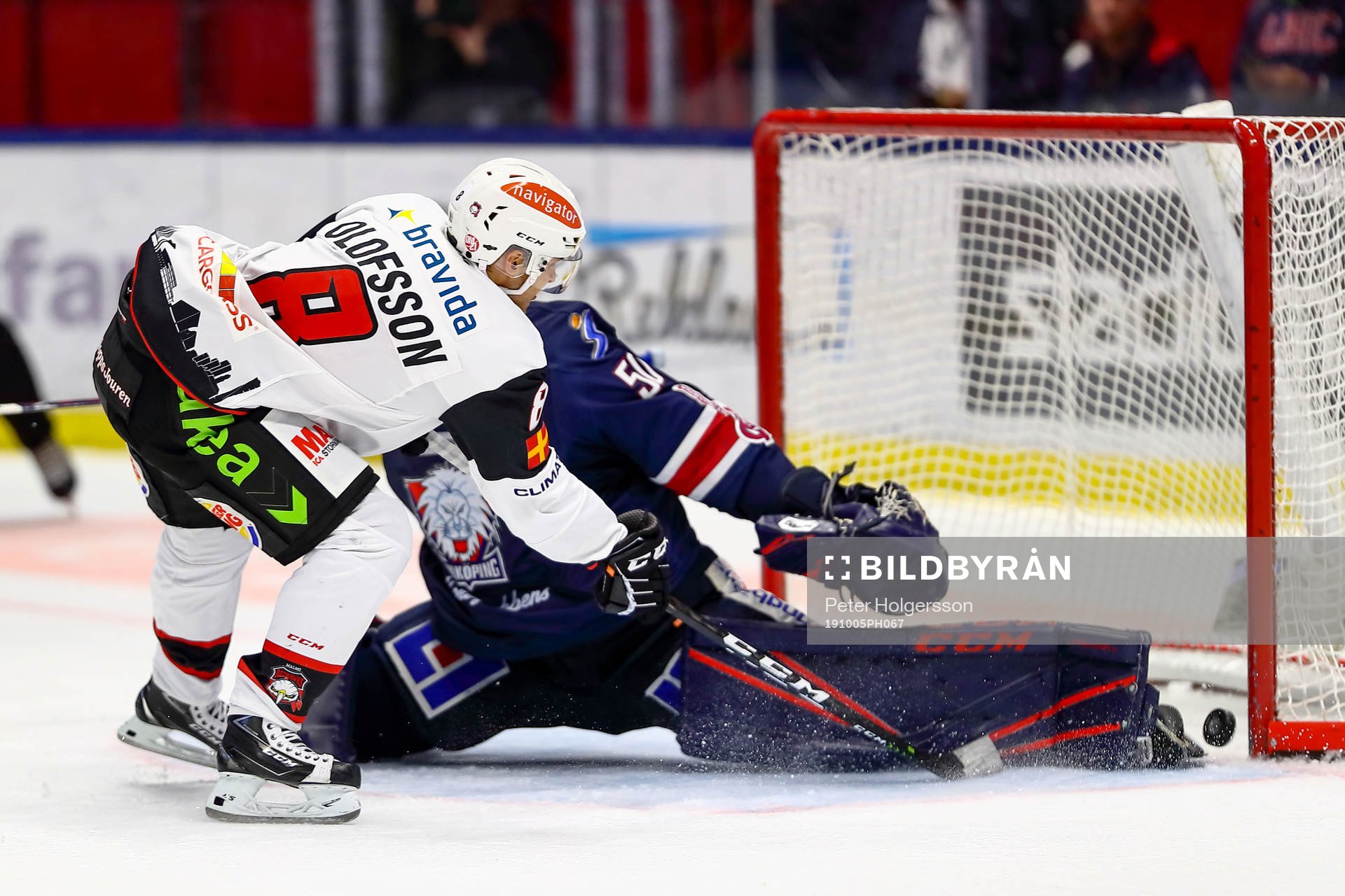Avgörande mål på straff av Malmö Redhawks Johan