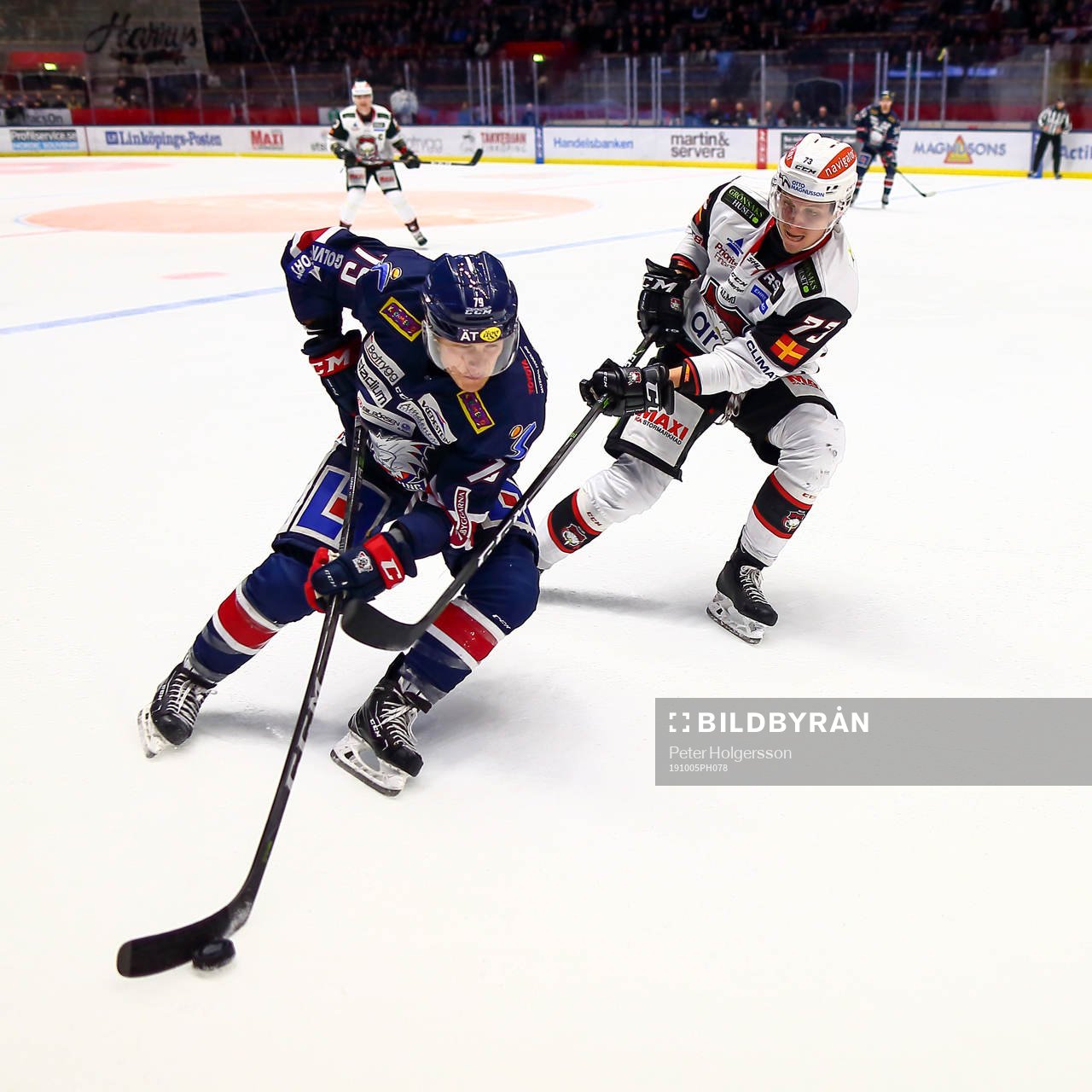 Linköpings Joe Whitney och Malmö Redhawks Adam Ollas
