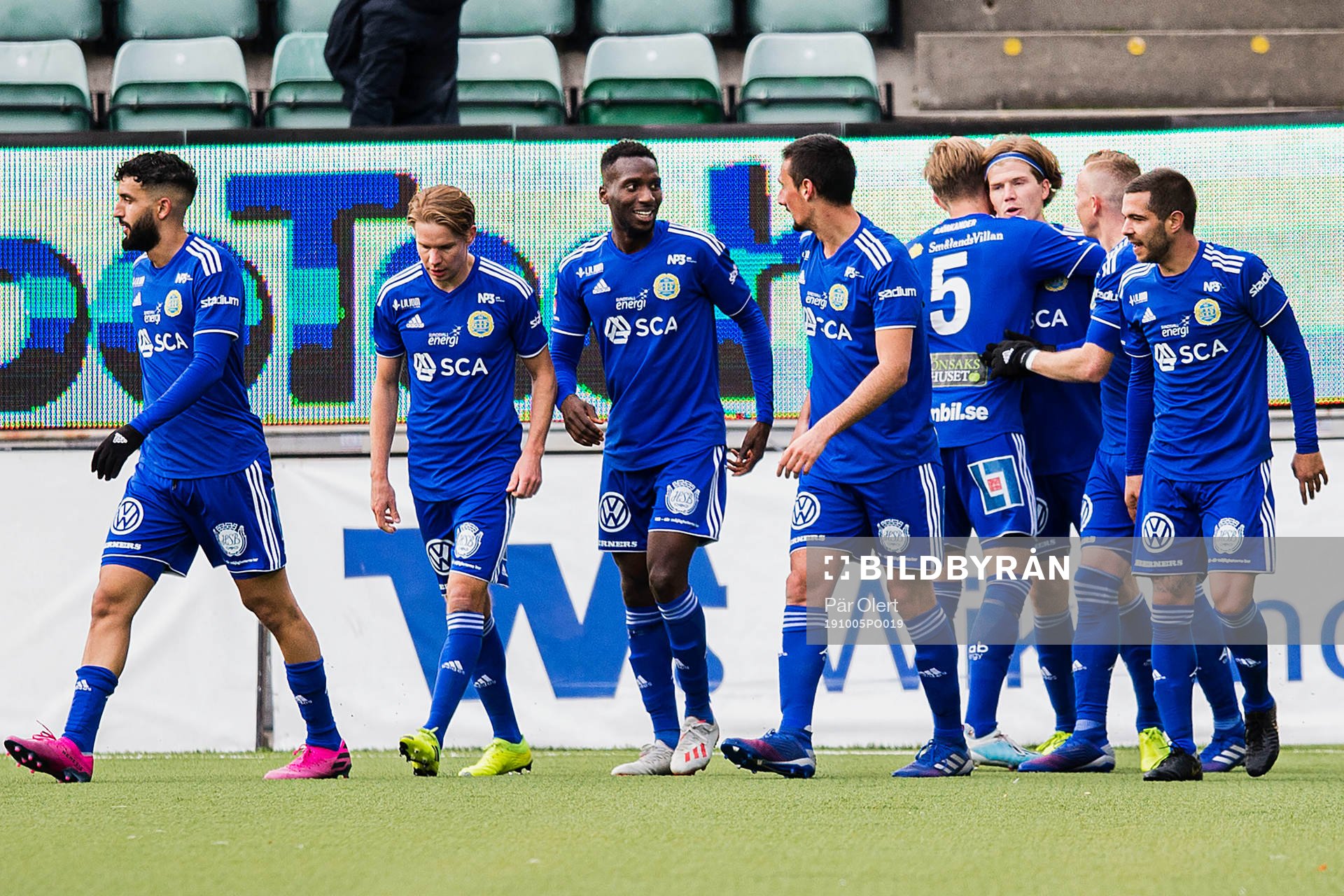 Sundsvalls spelare jublar