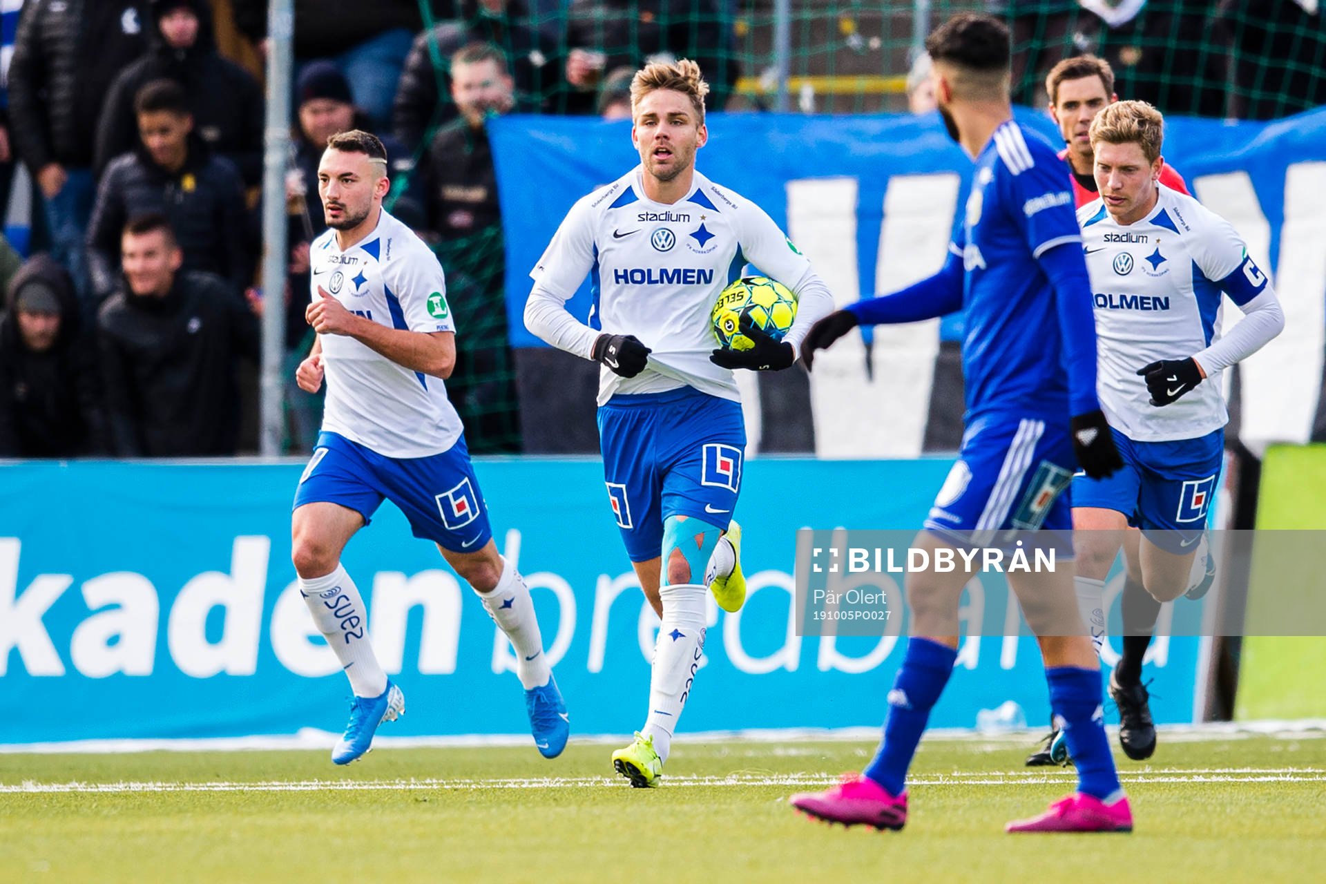 IFK Norrköpings Christoffer Nyman jublar efter 3-2 under fotbollsmatchen i Allsvenskan mellan GIF Sundsvall och Norrköping den 5 oktober 2019 i Sundsvall.