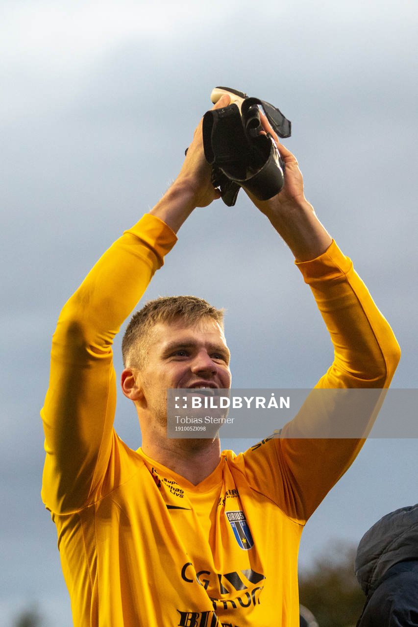 Sirius målvakt Lukas Jonsson