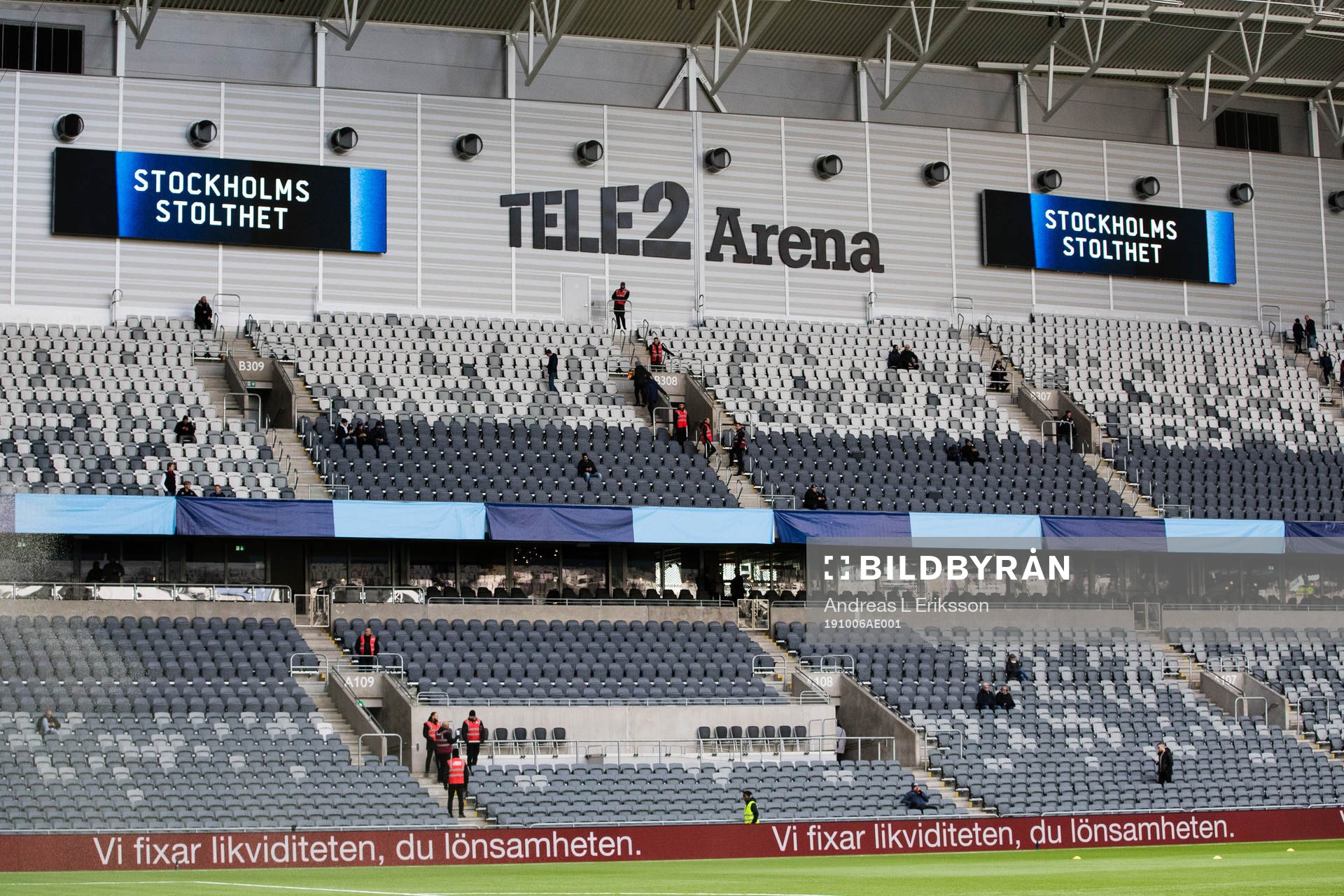 Interiör av Tele2 Arena