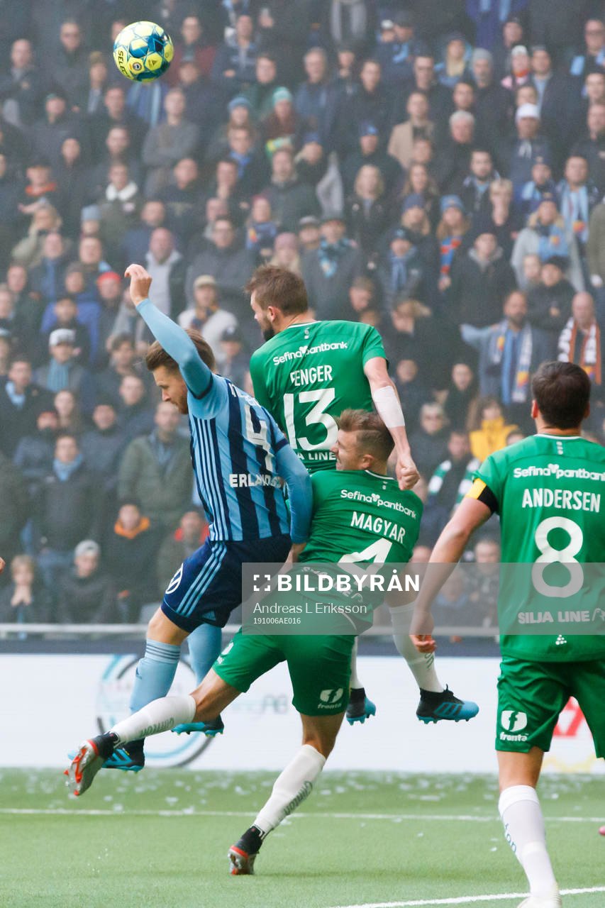 Hammarbys Mads Fenger Nielsen och Richard Magyar
