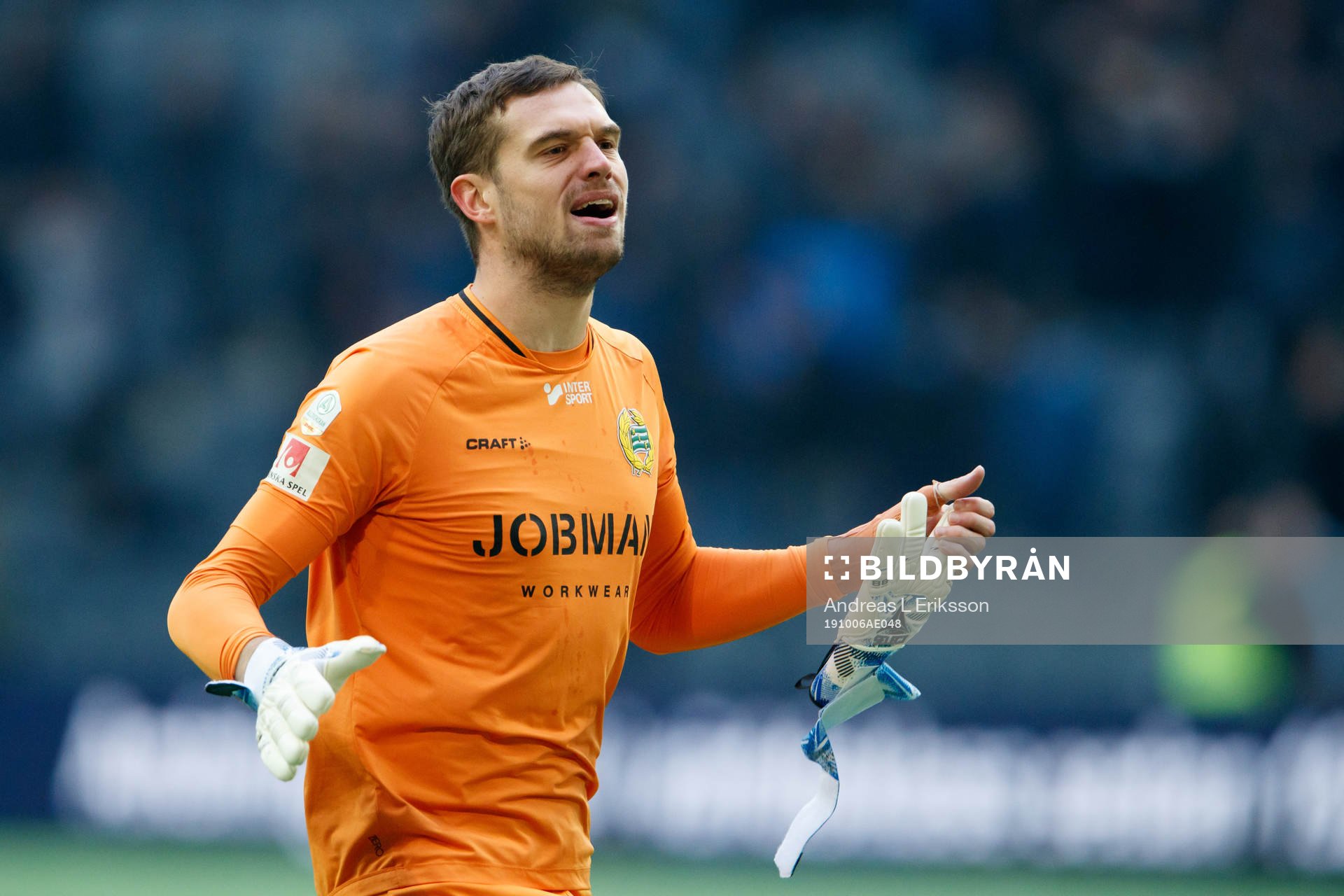 Hammarbys målvakt Davor Blazevic jublar