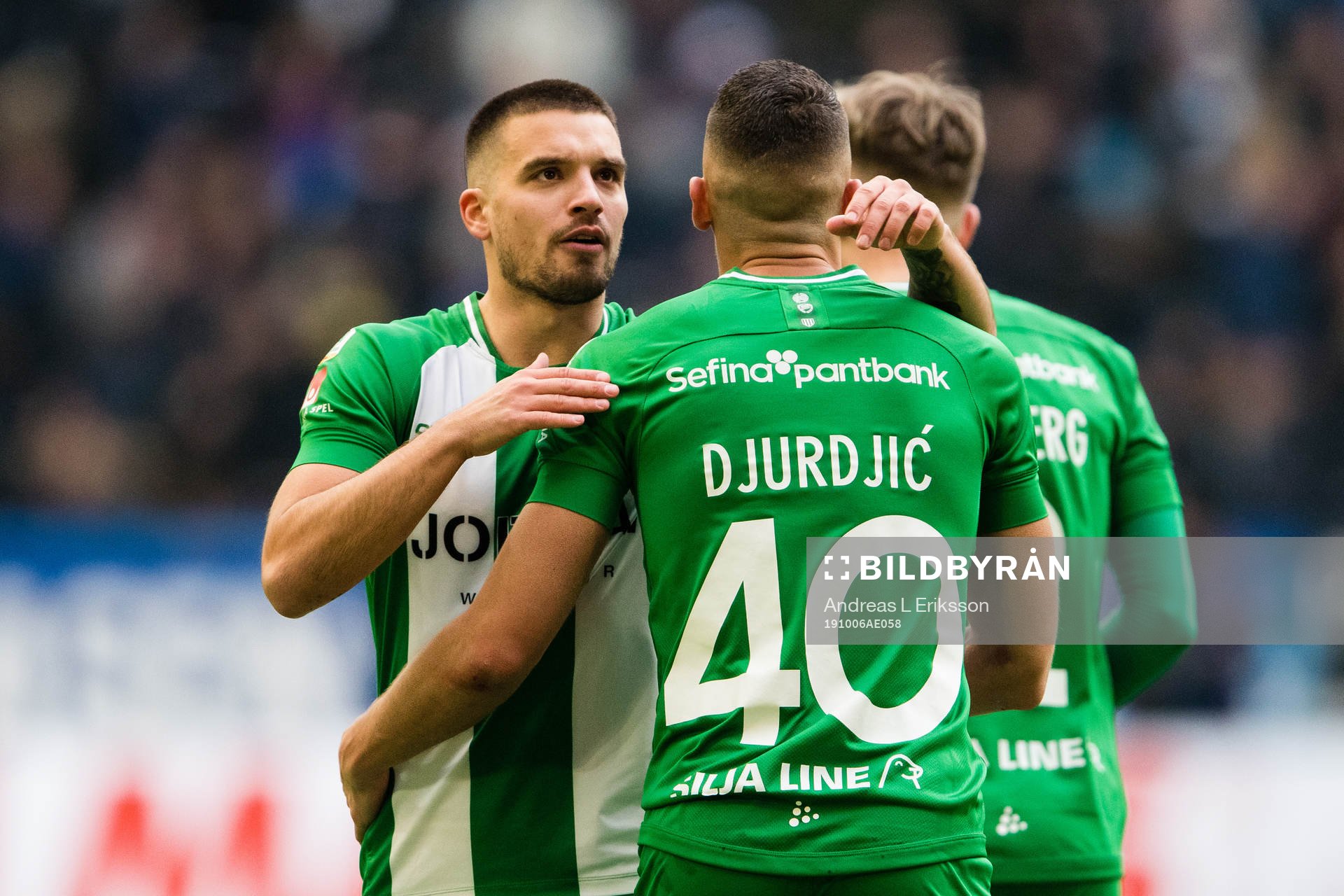 Hammarbys Vladimir Rodic jublar
