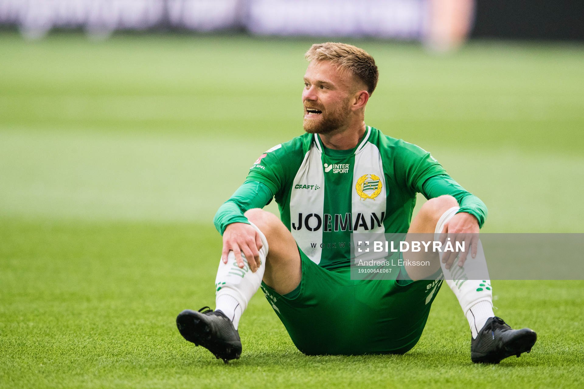 Hammarbys Dennis Widgren jublar