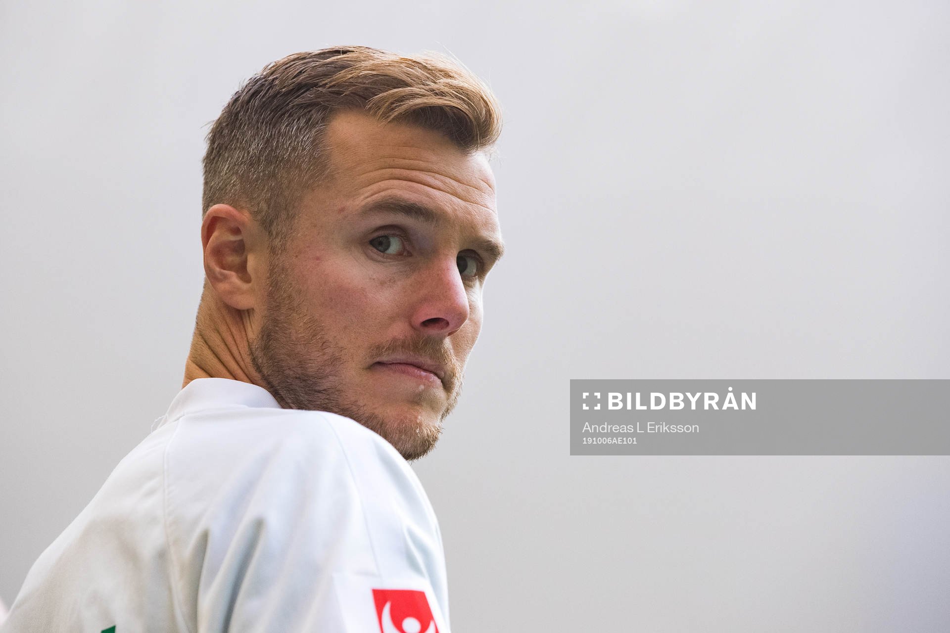 Hammarbys Richard Magyar innan fotbollsmatchen i