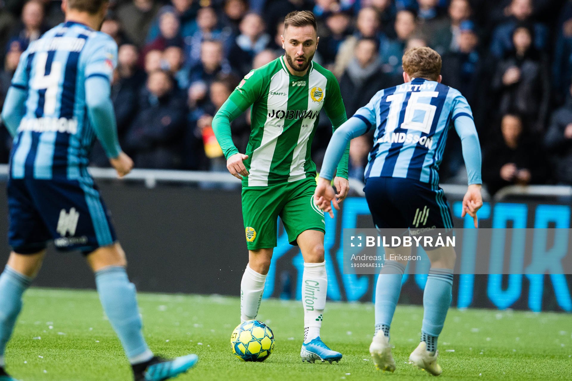 Hammarbys Muamer Tankovic och Djurgårdens Aslak Witry