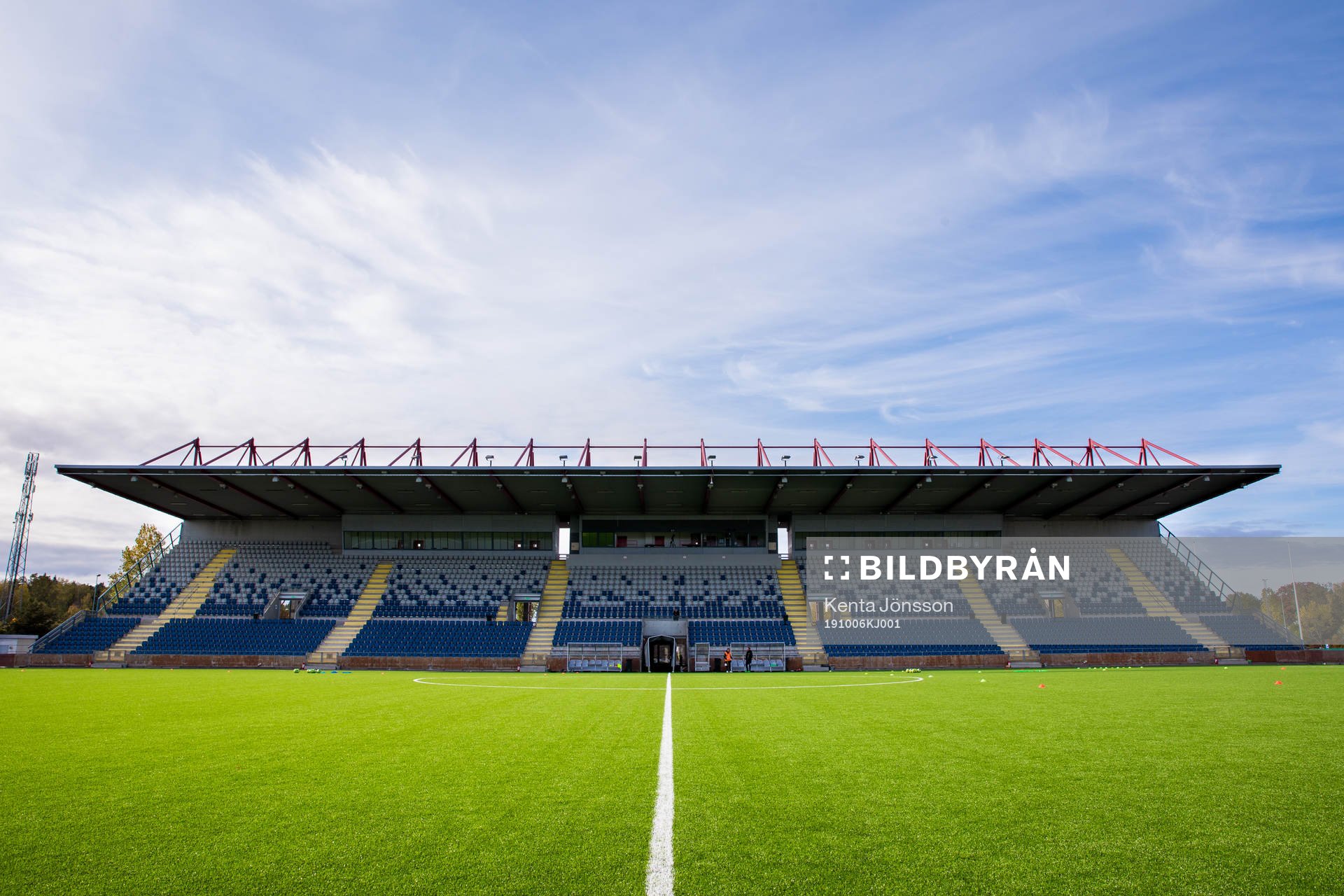 Generell vy över Södertälje Fotbollsarena