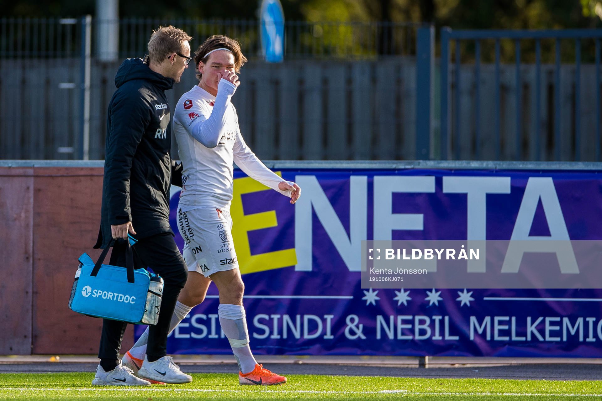 Örgrytes Filip Almström Tähti med en skada