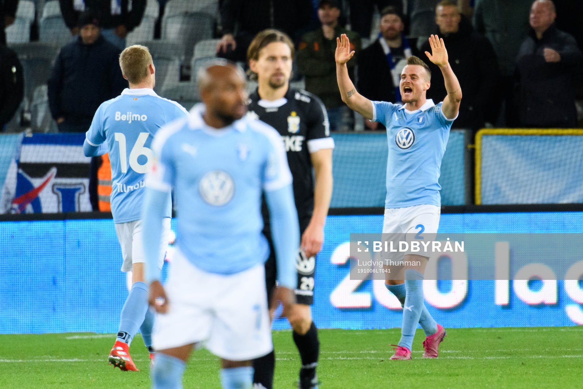 Malmö FFs Eric Larsson jublar