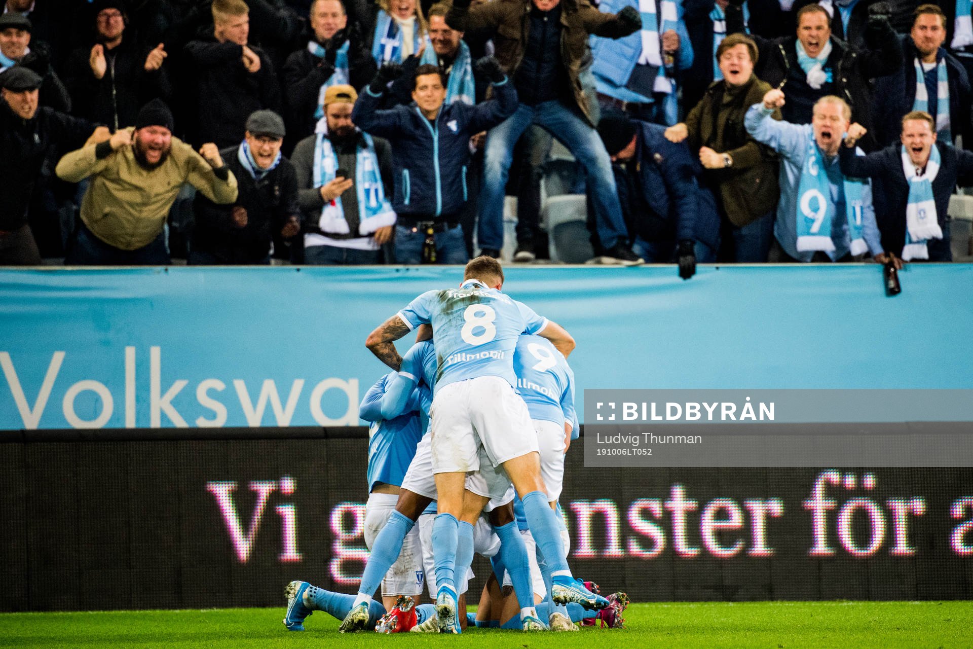 Malmö FFs spelare jublar