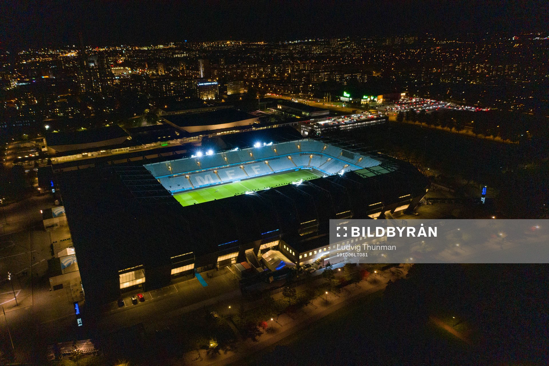 Drönar vi över Stadion i Malmö