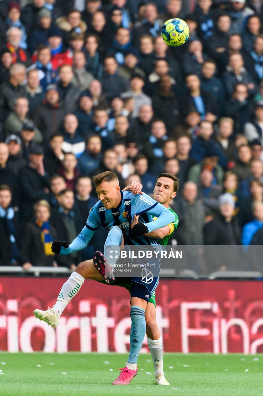 Hammarbys Jeppe Andersen och Djurgårdens Fredrik Ulvestad