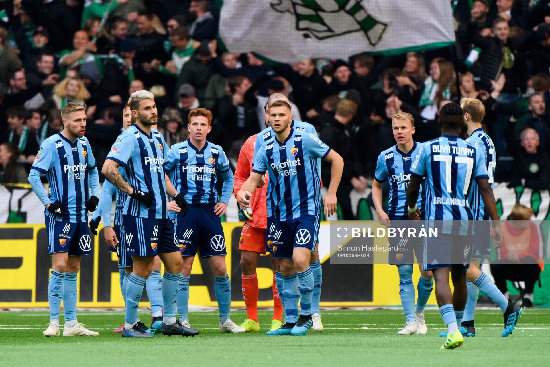 Djurgårdens spelare deppar