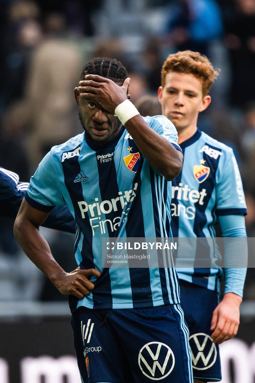 Djurgårdens Mohamed Buya Turay deppar