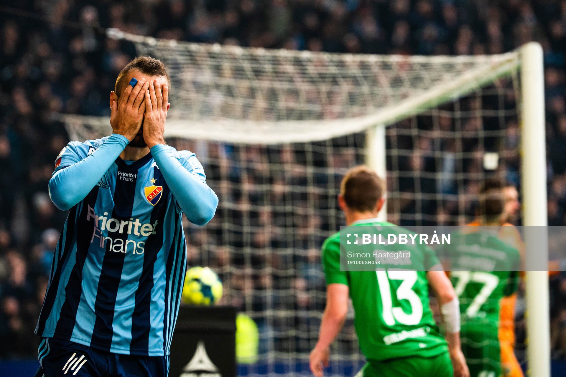 Djurgårdens Emir Kujovic deppar
