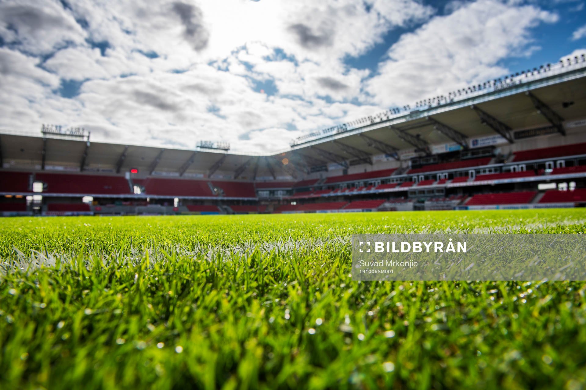Generell vy över Guldfågeln Arena