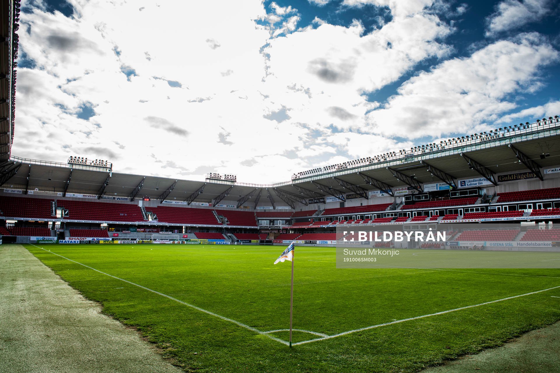 Generell vy över Guldfågeln Arena