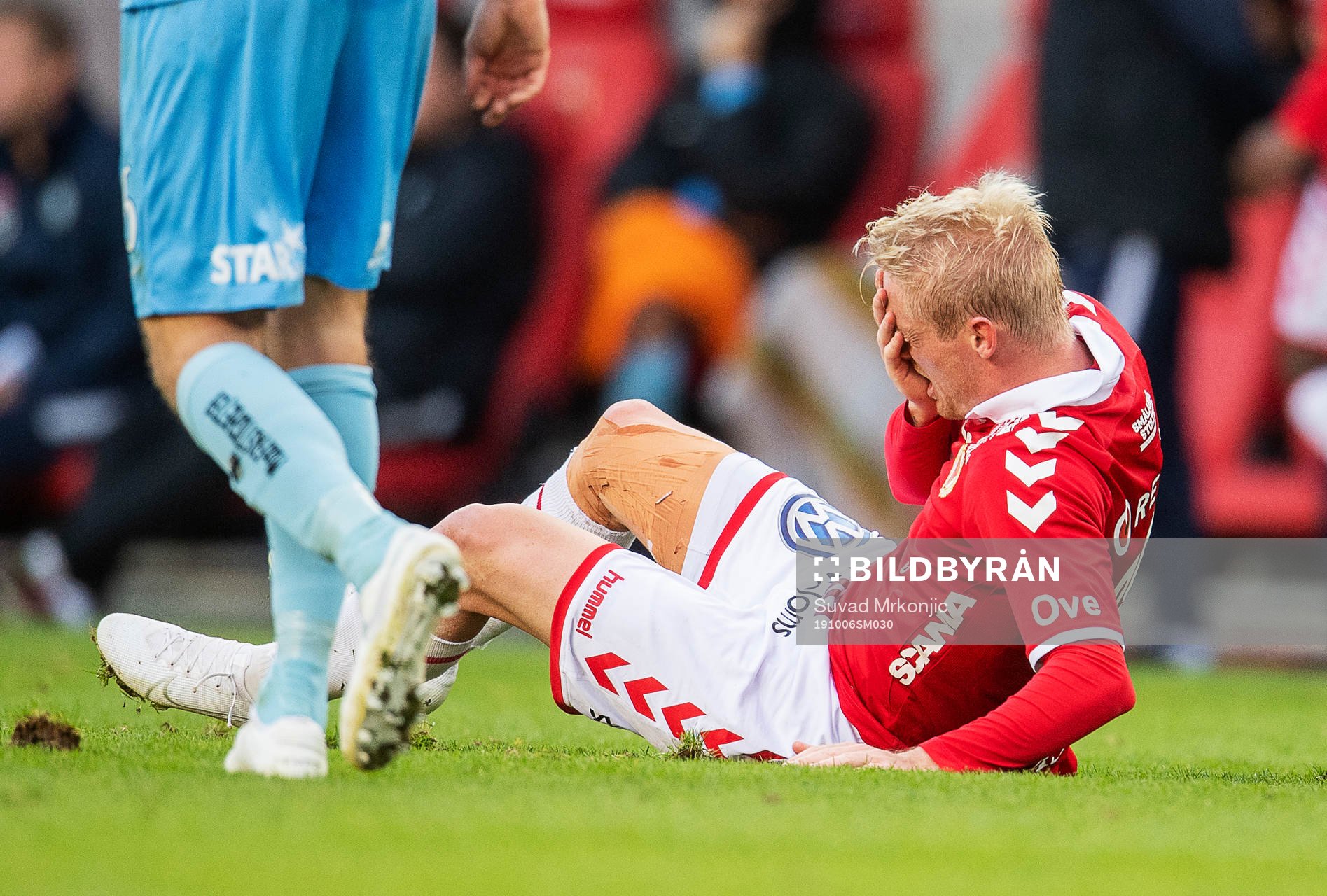 Kalmars Geir Andre Herrem under fotbollsmatchen i Allsvenskan mellan Kalmar och AFC Eskilstuna den 6 oktober 2019 i Kalmar.