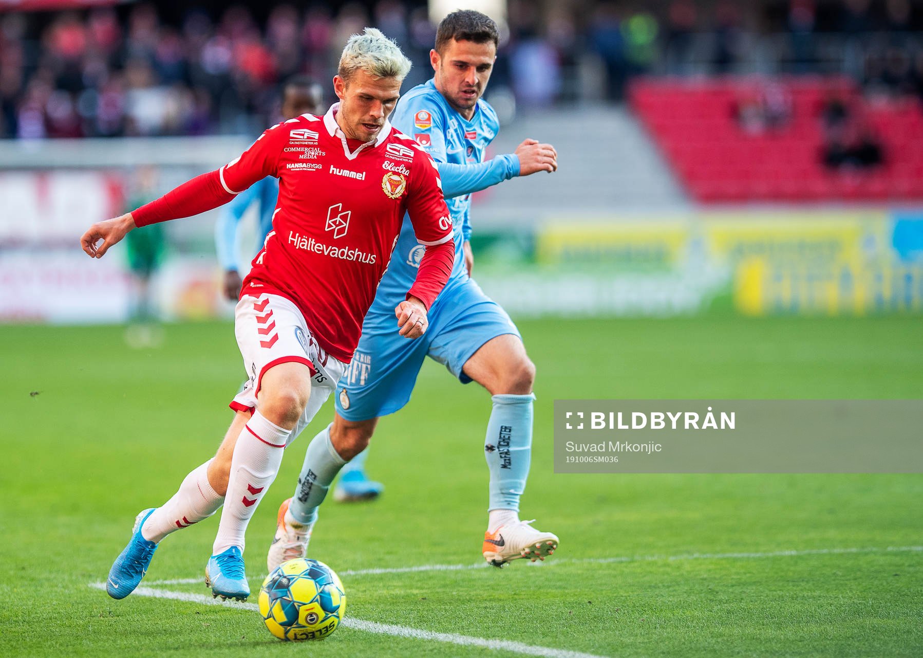 Kalmars Jesper Manns och AFC Eskilstunas Kadir Hodzic