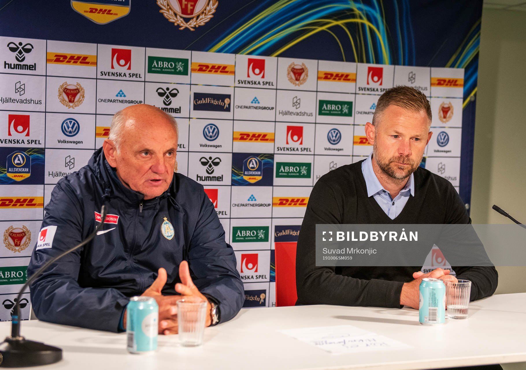 Kalmars tränare Magnus Pehrsson och AFC Eskilstunas