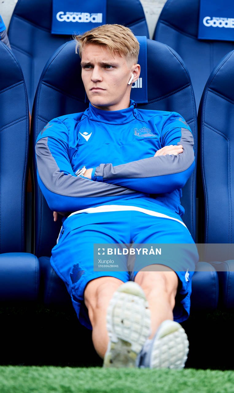 Martin Odegaard of Real Sociedad looks