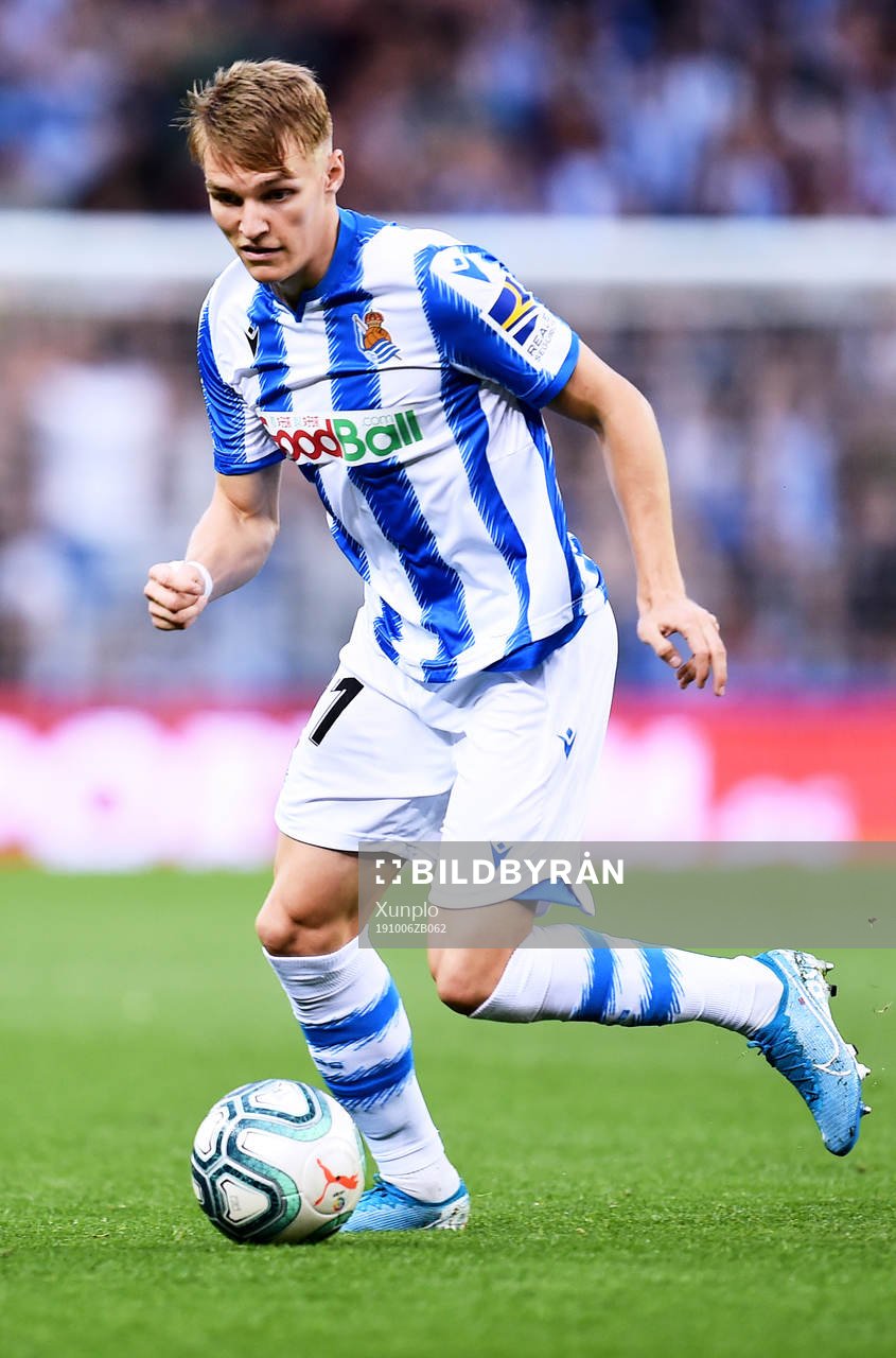 Martin Odegaard of Real Sociedad