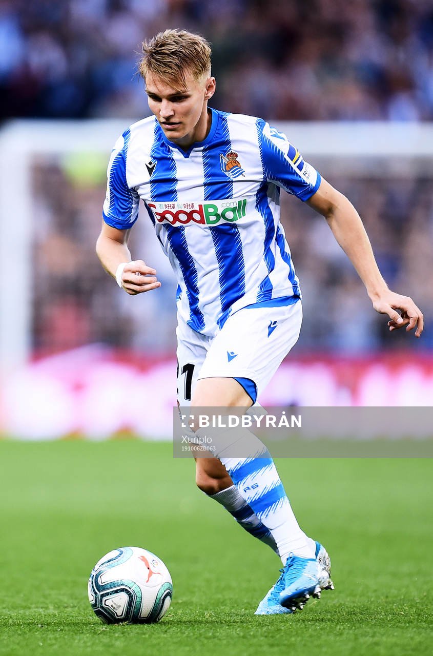 Martin Odegaard of Real Sociedad