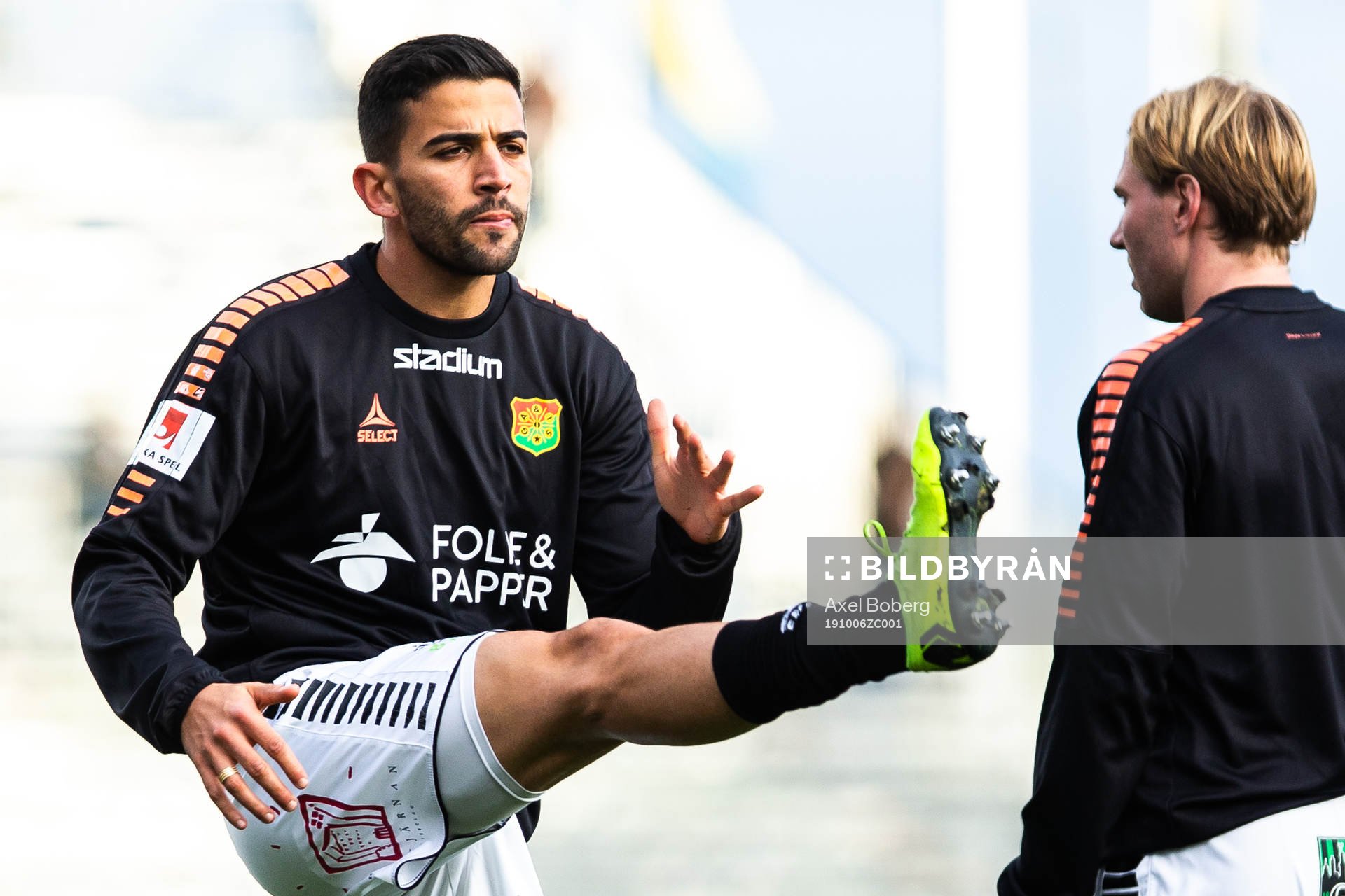 GAIS Evaldo Nascimento Lamaur Neto värmer upp