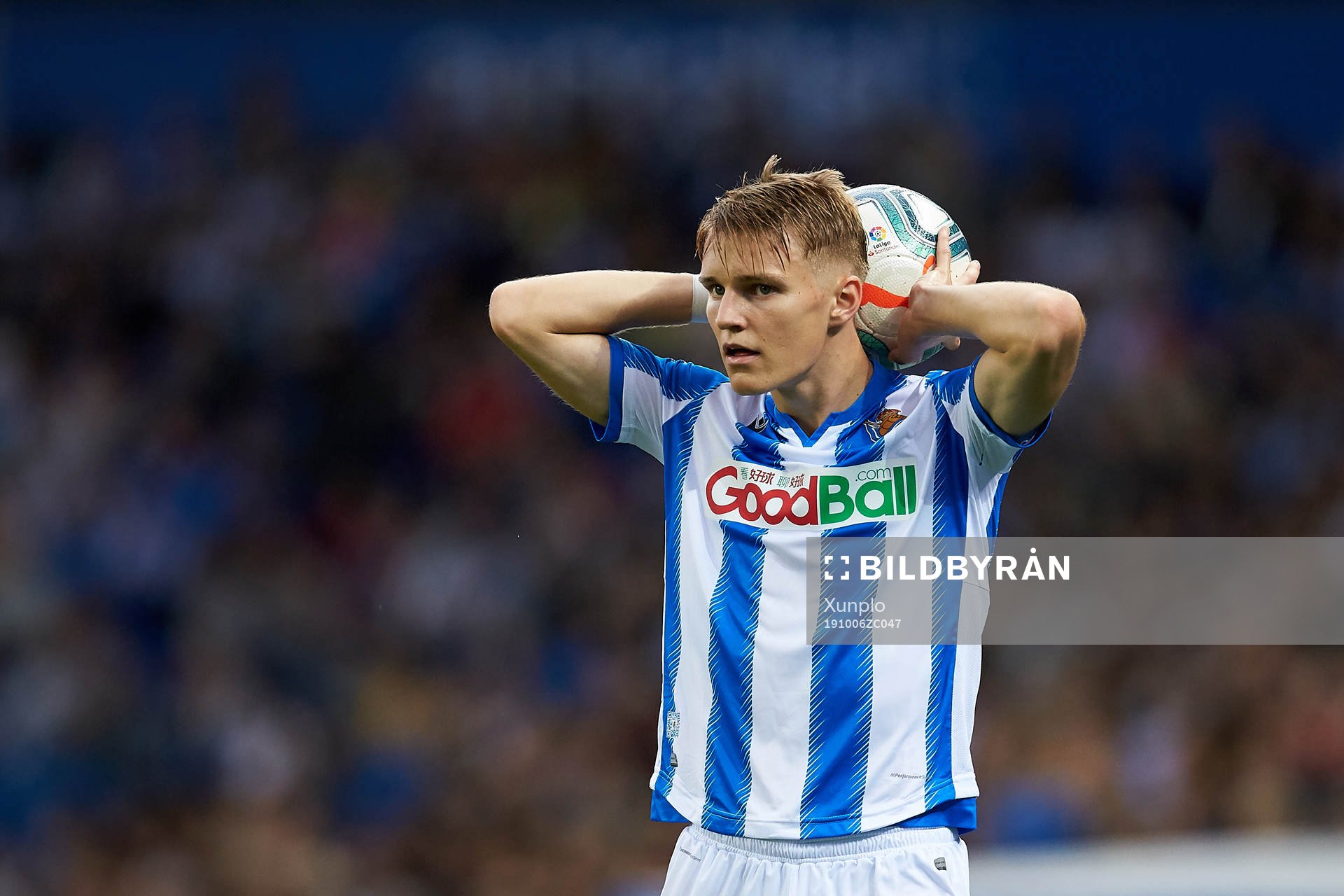 Martin Ødegaard of Real Sociedad react of Getafe CF