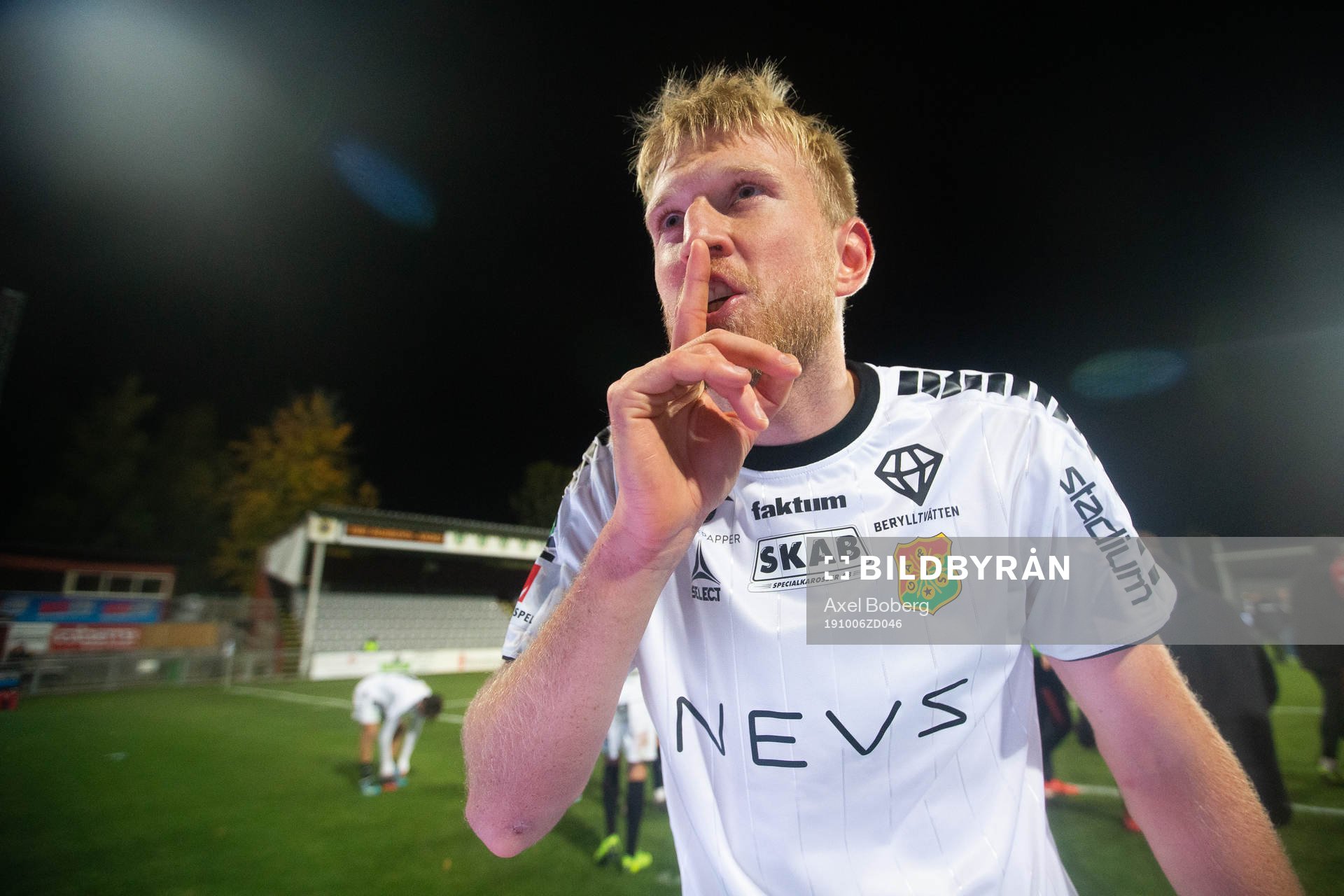 GAIS Carl Elfgren Nyström jublar