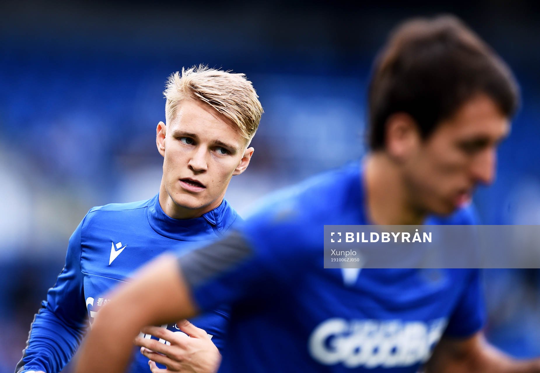 Martin Odegaard of Real Sociedad  warms up