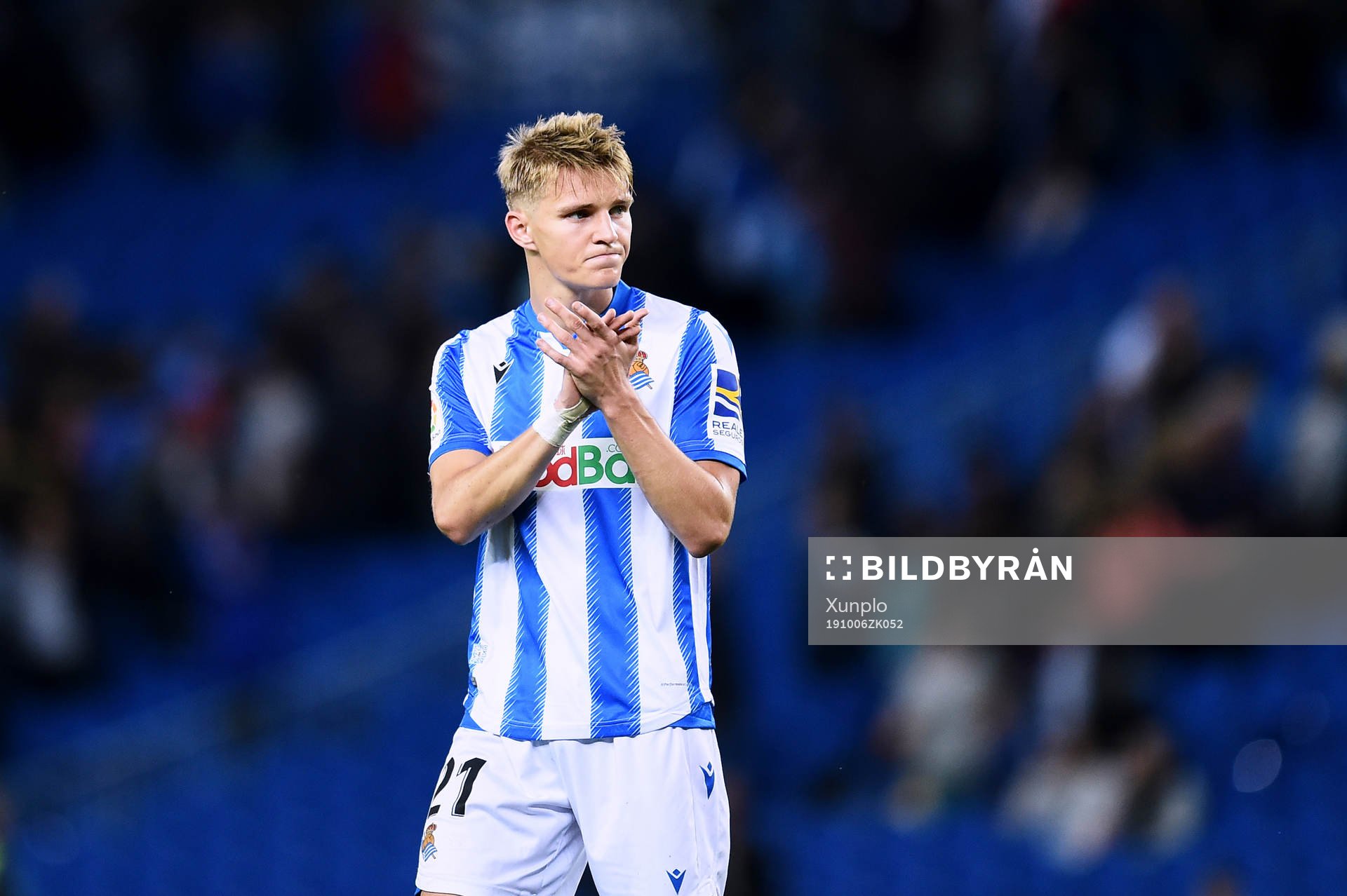 Martin Odegaard of Real Sociedad